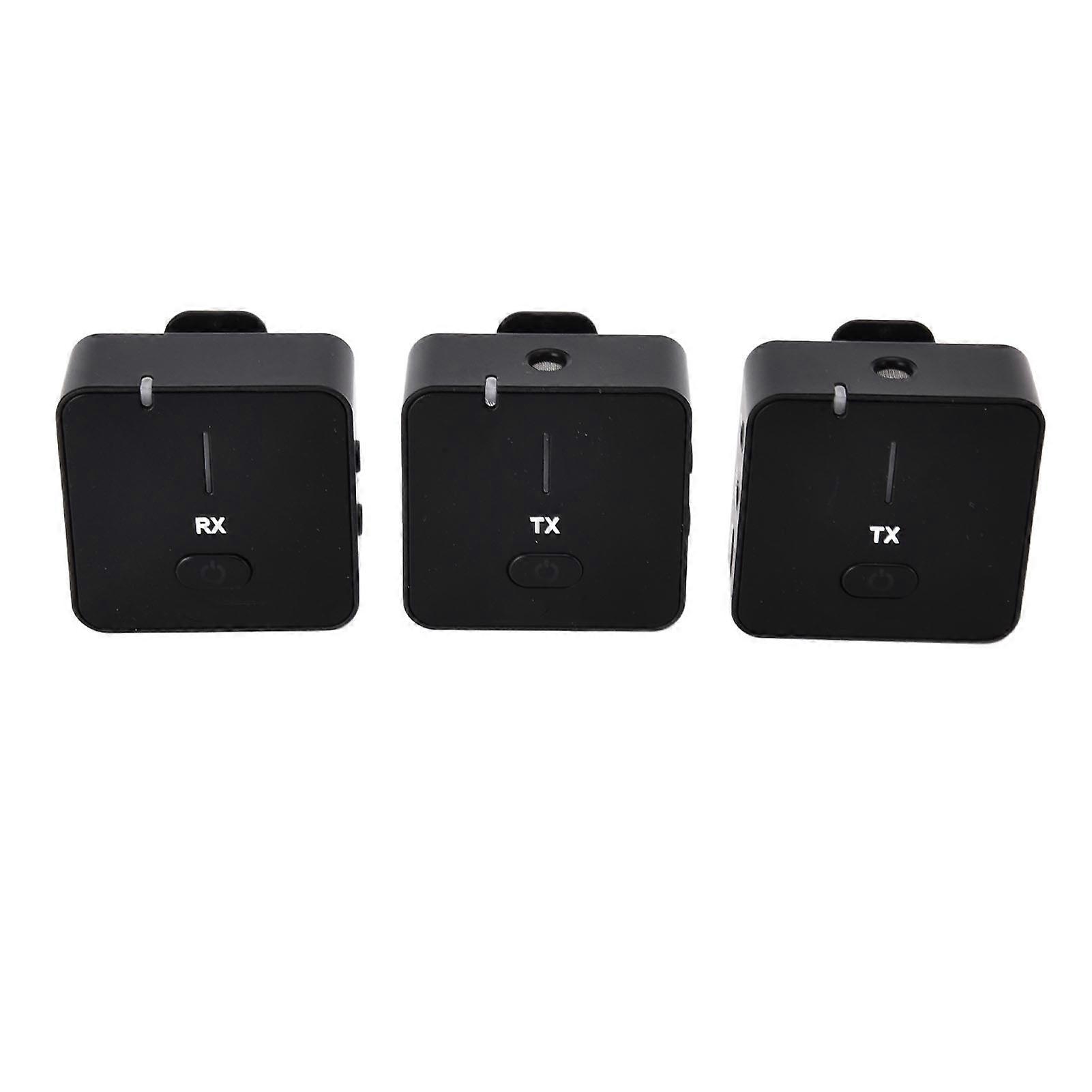 MX5S 2.4G Wireless Lavalier Mic System, 500mAh Battery, Black