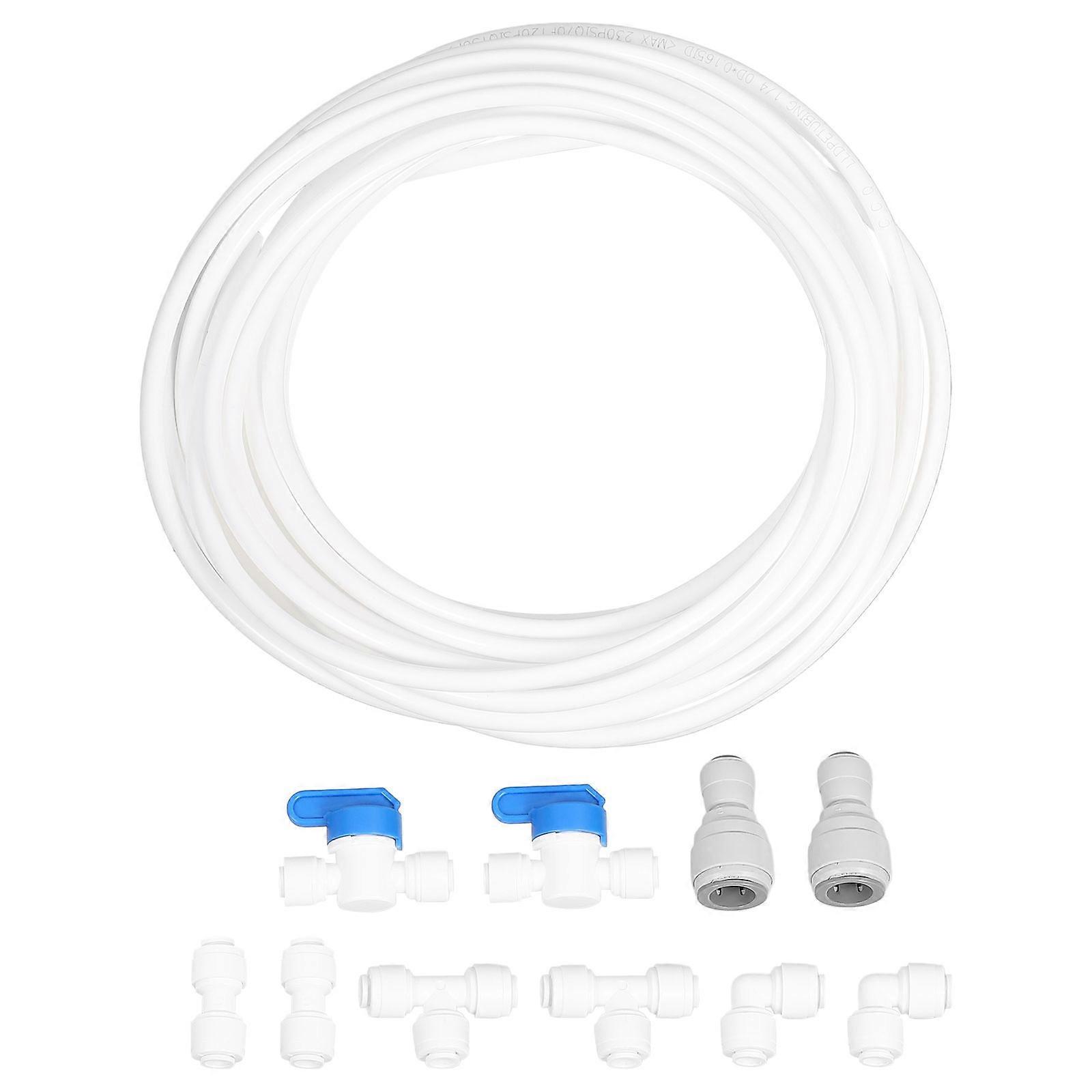 11pcs Push to Connect Water Purifier Fittings Set with PE/POM Tubing Hose – Durable, Versatile Connectors for Easy Plumbing Installation