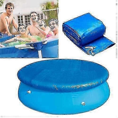 Round Pool Cover with Elastic Band for Fast Set Pools, 183cm/244cm Diameter