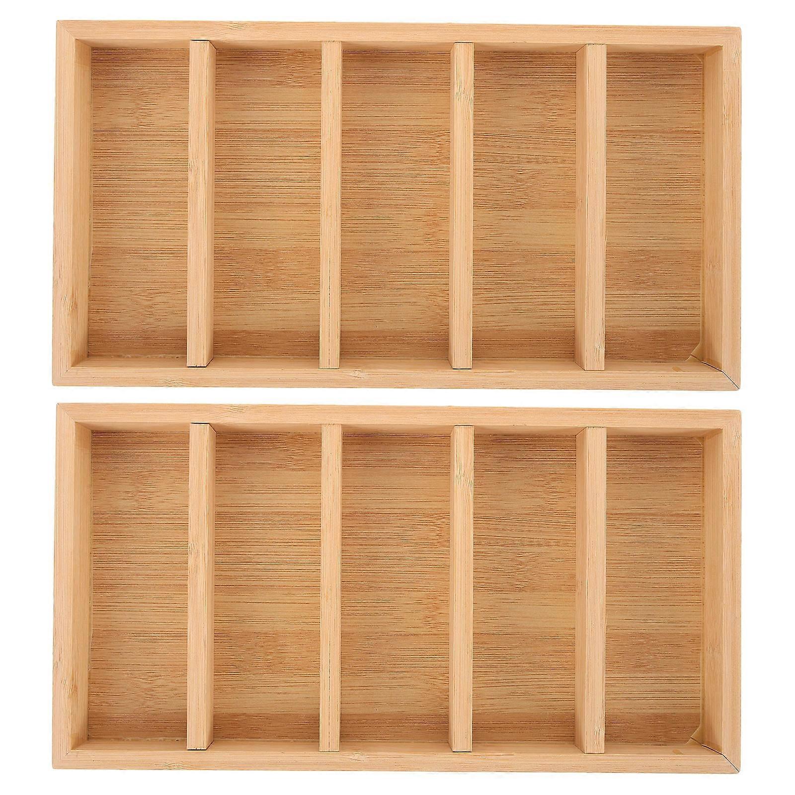 Sunglass Organizer Tray Eyewear Display Rectangular Shape Wooden Material For Retail Store 2Pack