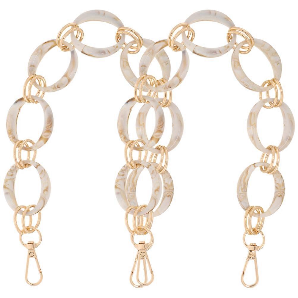 Vintage Style Chain Bag Strap Easily Attachable For Various Occasions 42.50X3.40X0.40CM 2Pcs