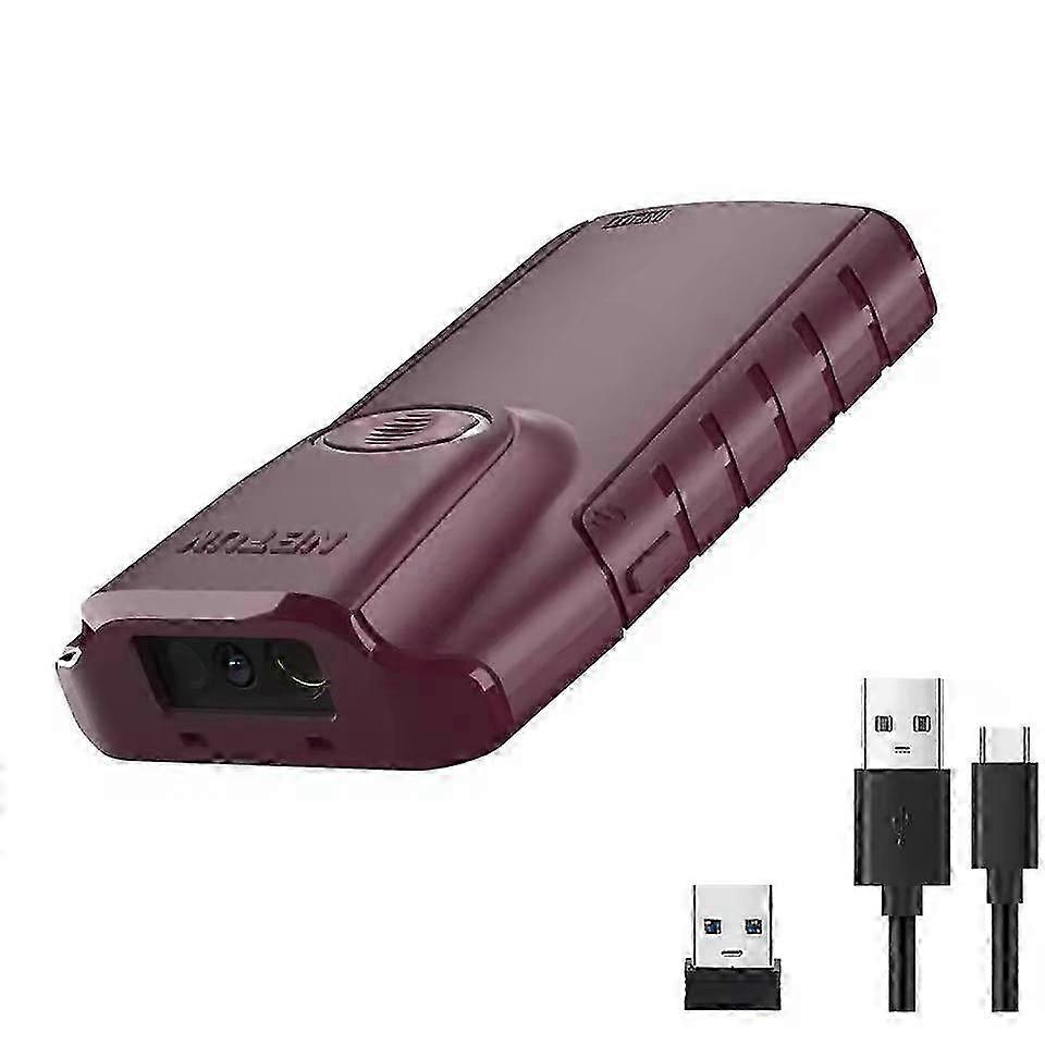 (E900) Cell Phone Back Clip Portable 1/2 Code Wireless Bluetooth Scanner