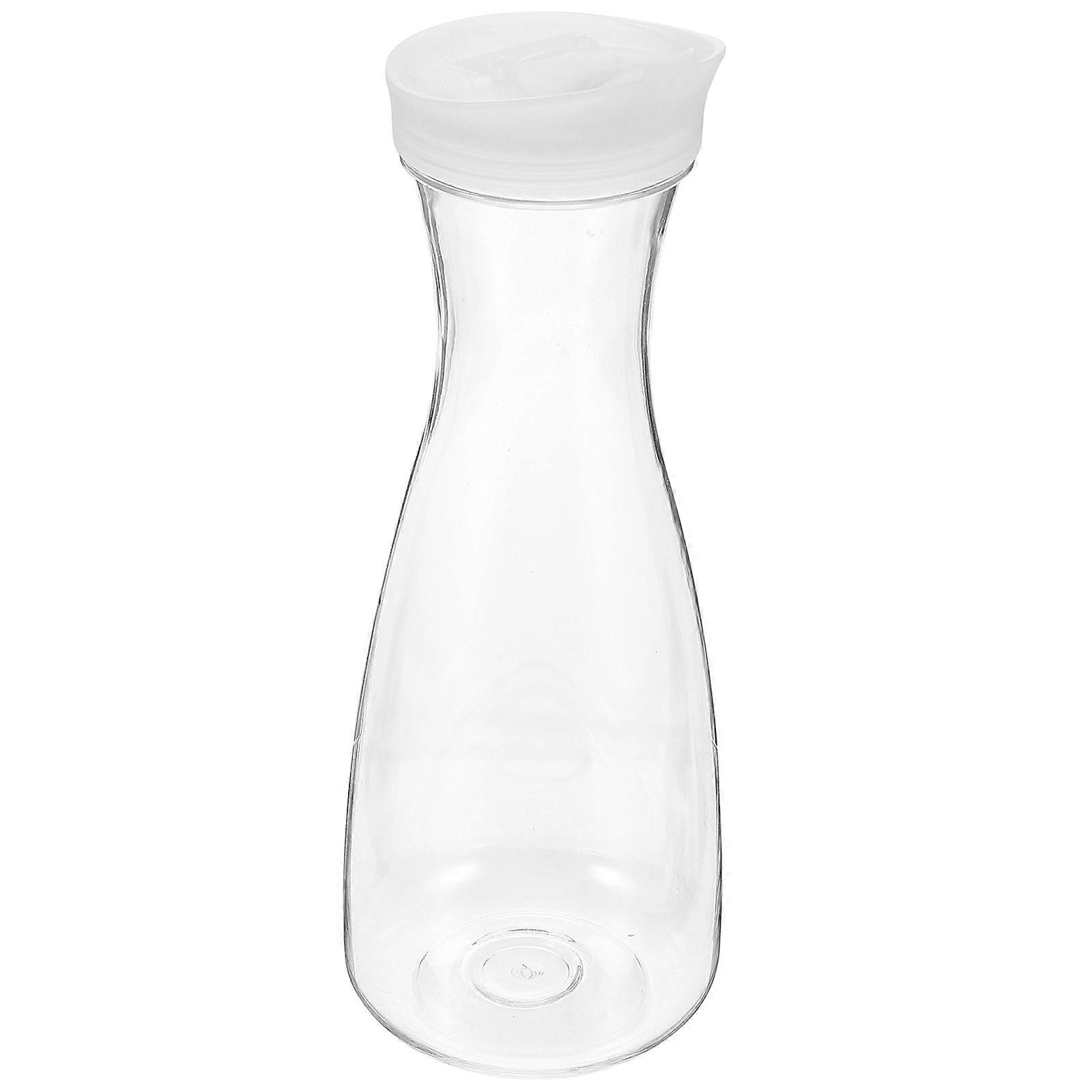 Water Pitcher with Lid Large Capacity Cold Water Storage for Home Party Transparent 27.5X10X10CM 1Set