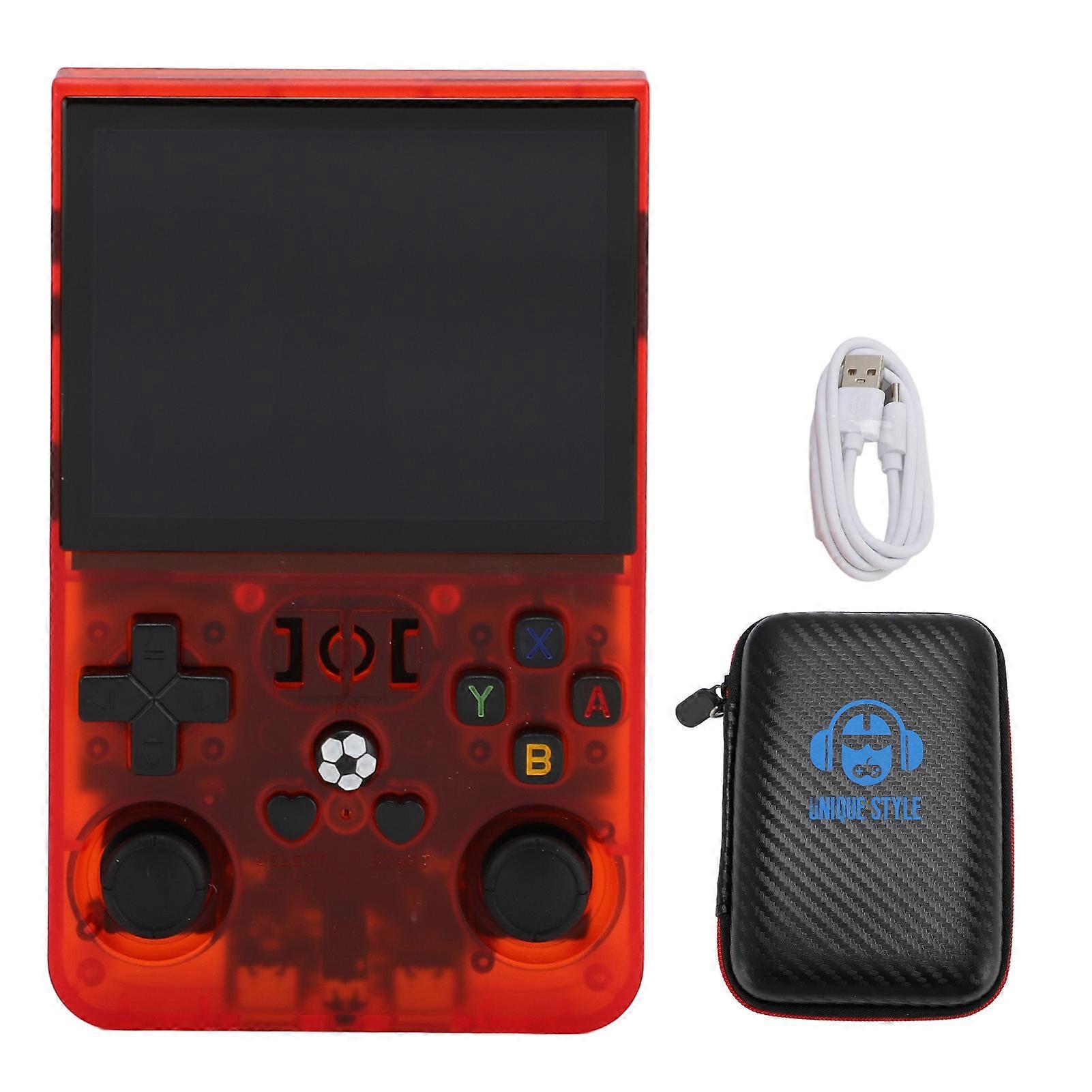 Kids Handheld Game Console, 3.5 Inch IPS Screen, Open Source Portable Retro Video Game Console with Small Memory Card for Linux System 128GB