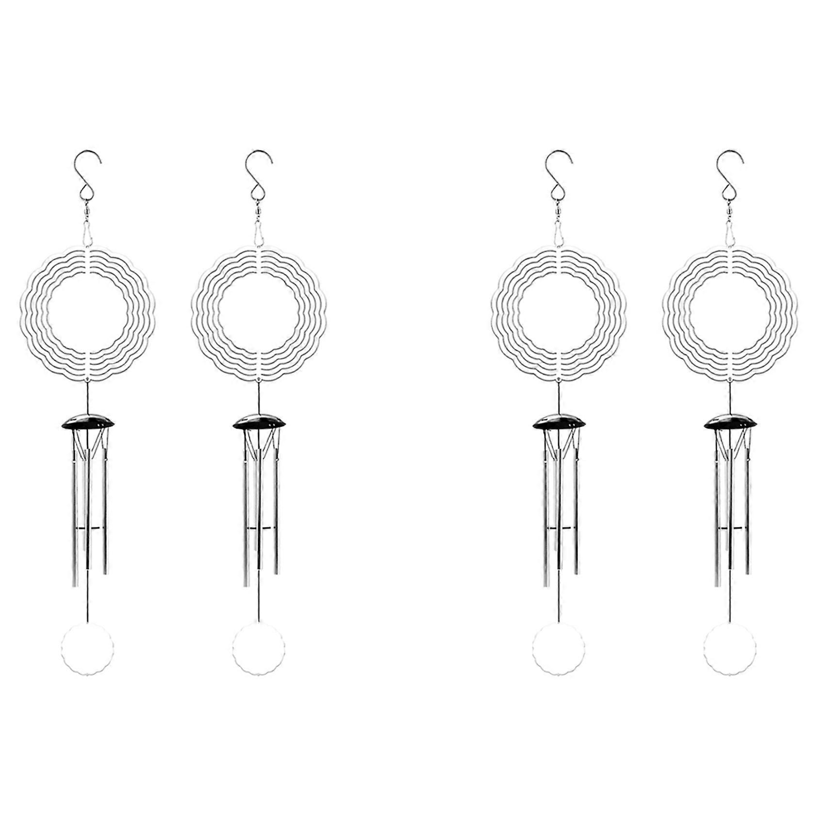 Sublimation Wind Spinner Blanks Outdoor Decor, with 4 Thickened Tubes