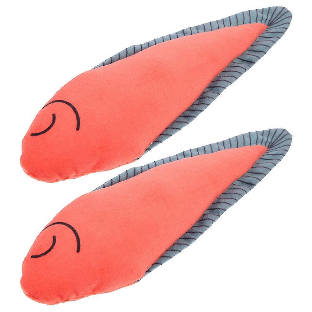 Cat Self-Happiness Toy Catnip Fish Toy Natural Instinct Encouragement Pet Bonding 2Pcs
