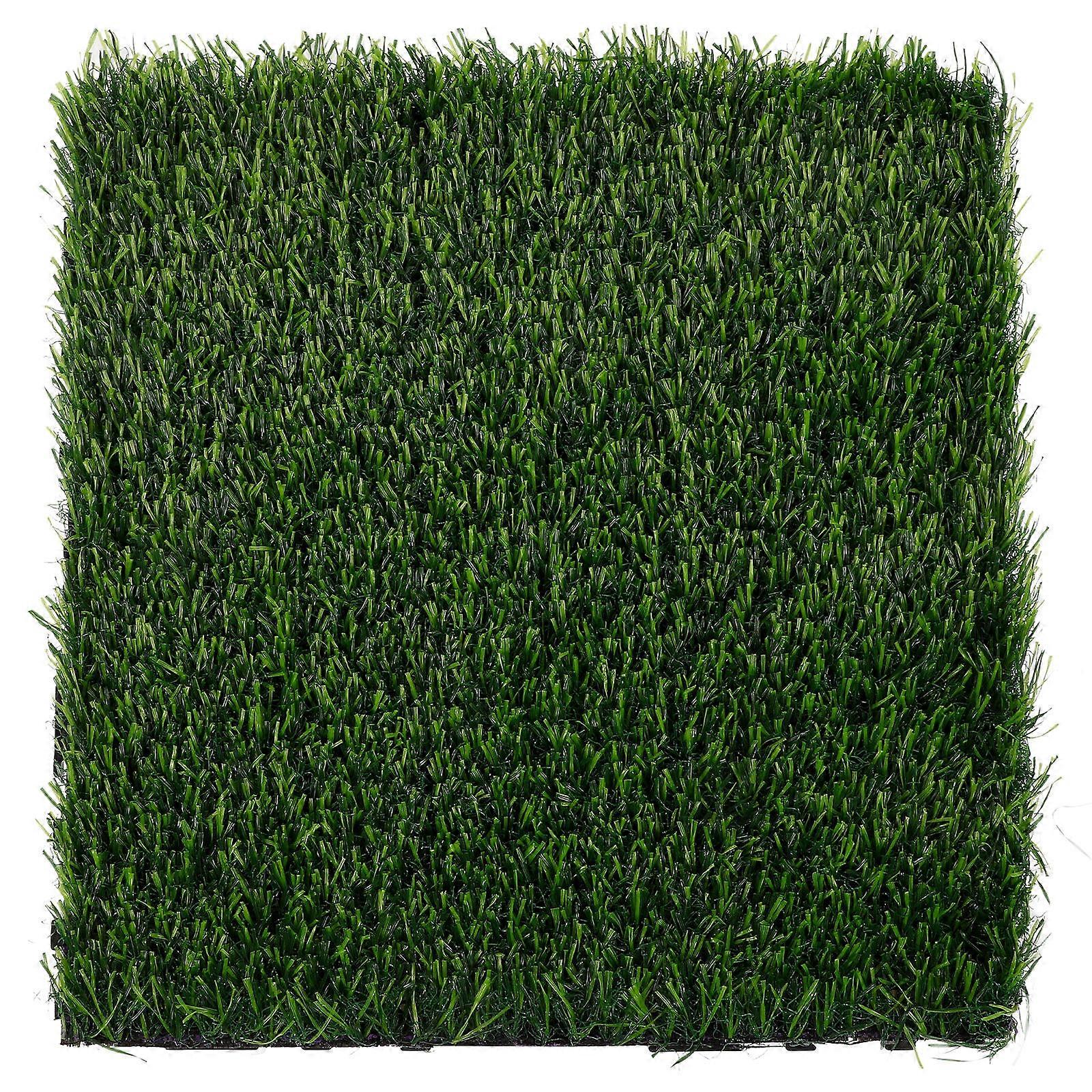 Artificial Turf Square Grass Mat Indoor Outdoor Decoration Non Slip Cuttable 1Set
