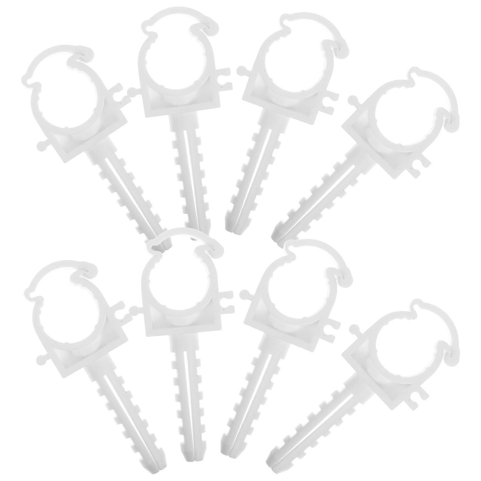 Pipe Hangers Clamps Plastic Pipe Clamp For Water Pipes Plumbing Installation U Shaped 24Pcs