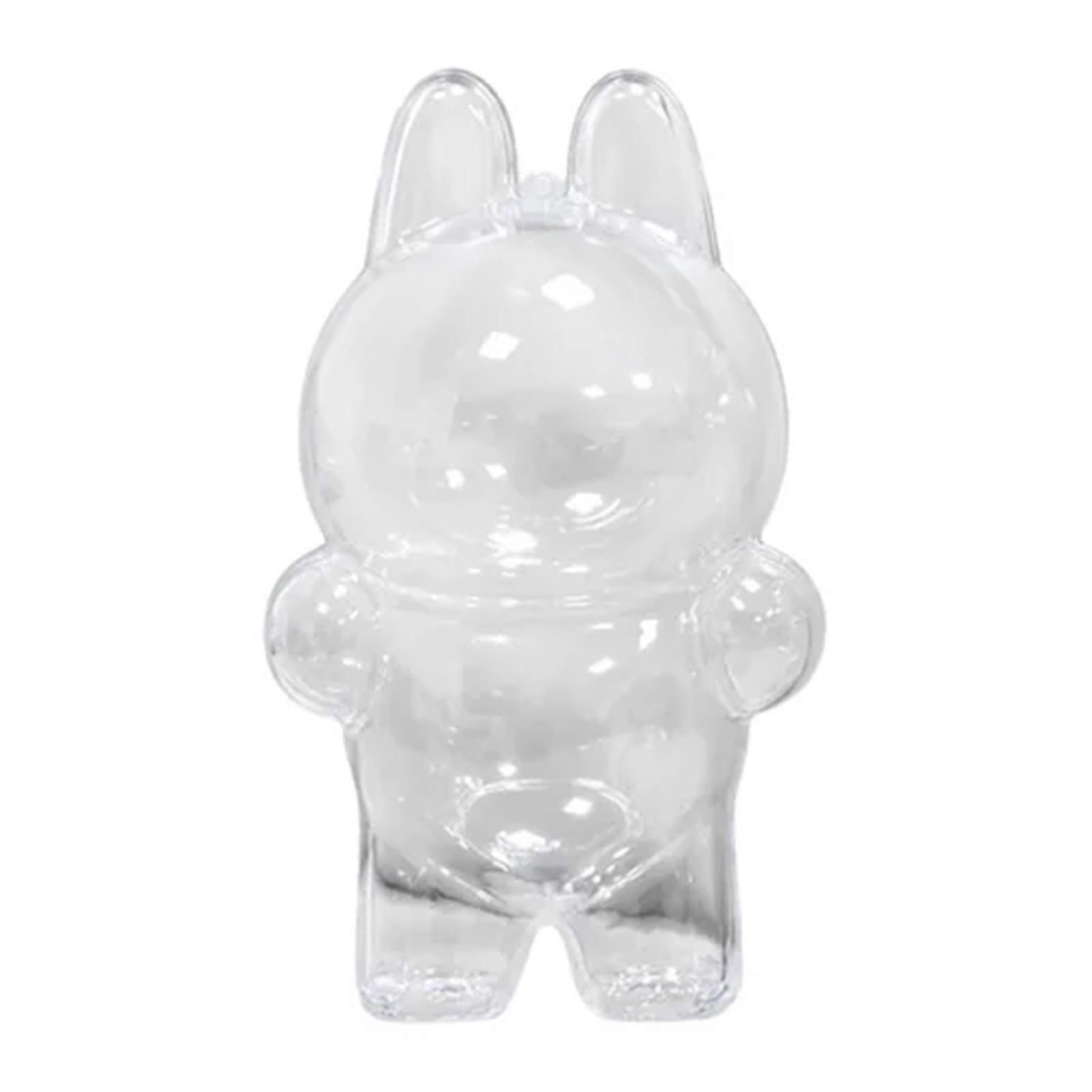 Transparent Protective Case for Labubu Plush Doll Cover All Round Protected Labubu Doll Storage Pouch for Fans