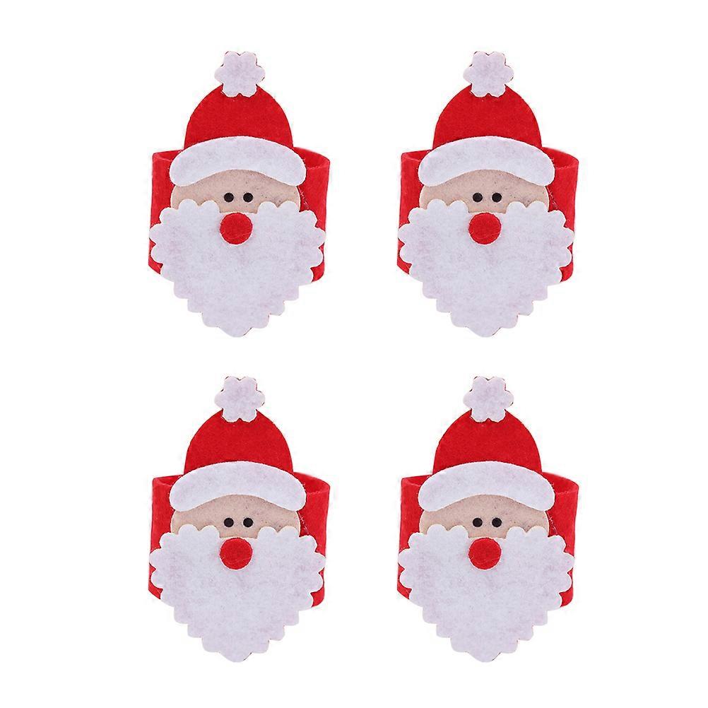 ナプキンバックルホルダーマルチカラーホテルナプキンバックル4PCSテーブルデコレーション4X0.4X19cm不織布さまざまなパーティー用