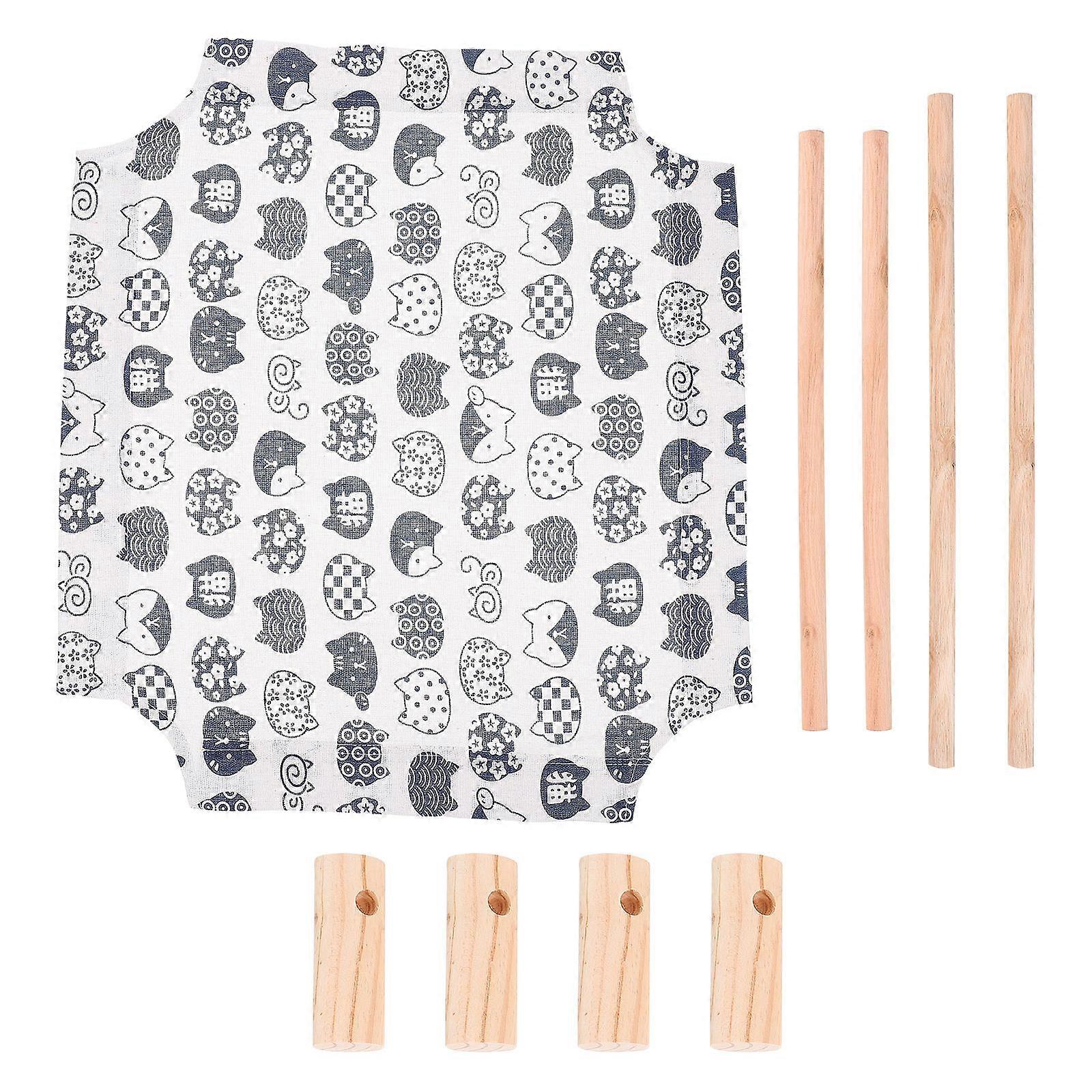 Cat Bed Elevated Sleeping Area Breathable Durable White 51x45x13cm Easy Cleaning 1Set