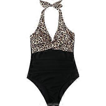 Graphic One Piece Swim Suits Full Coverage Push Up Soft Summer Lace Up Backless Crisscross