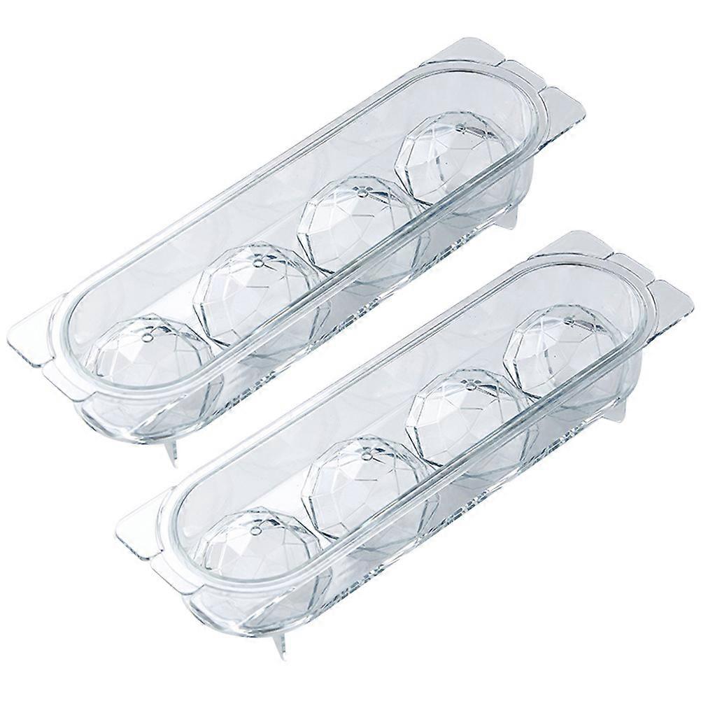 Ice Cube Molds Diamond Shape Diy Mold For Home Use Transparent 27X7.5CM Ice Making Quick Demold 2Pcs