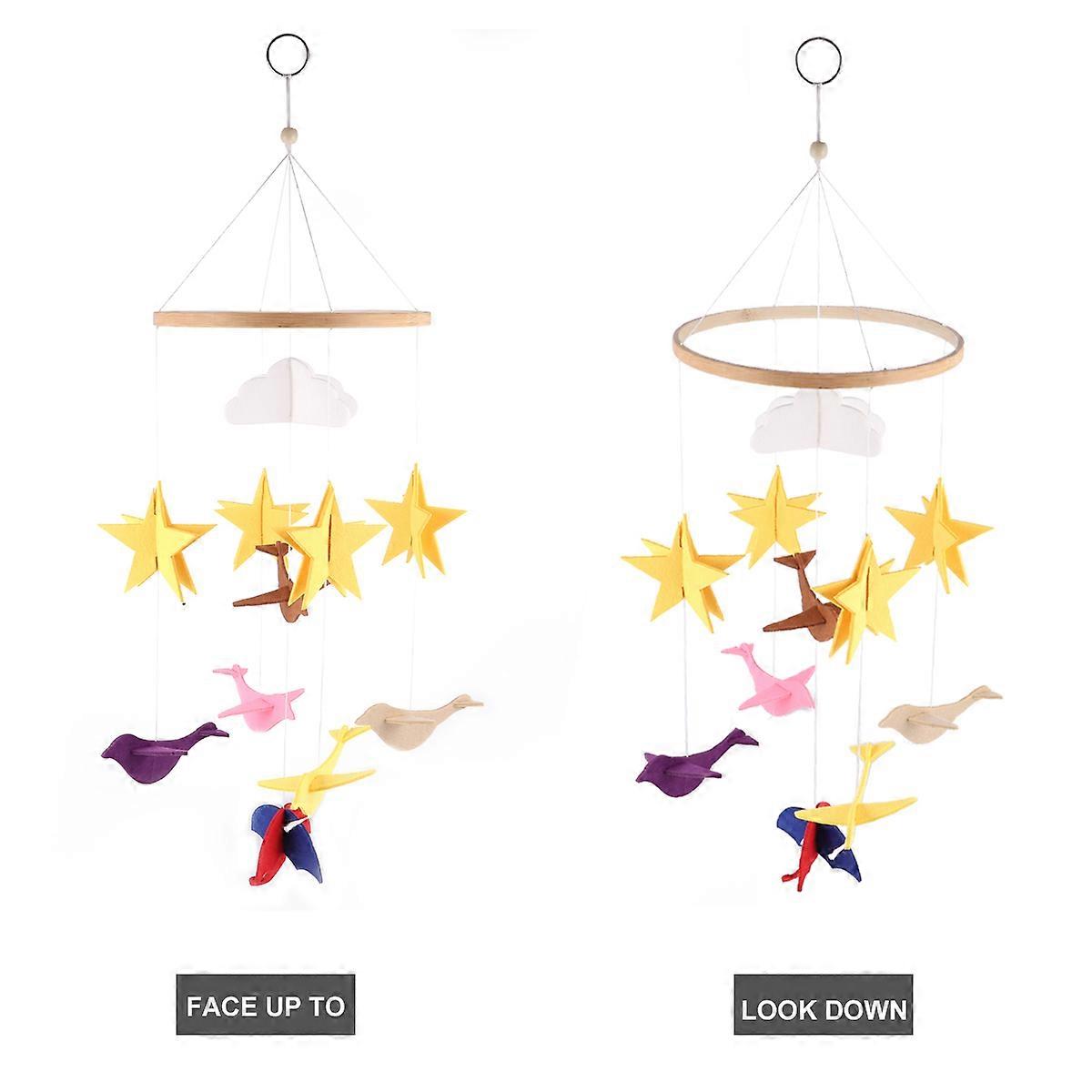 Felt Wind Chime Pendant For Crib Hanging Decoration Assorted Color 1Set