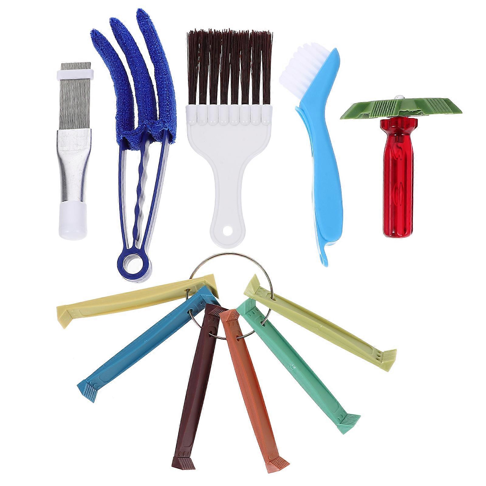 Air Conditioner Fin Combs Cleaning Brush Set Durable Flexible Design for Easy Coil Cleaning in AC Units, Refrigerators, and More