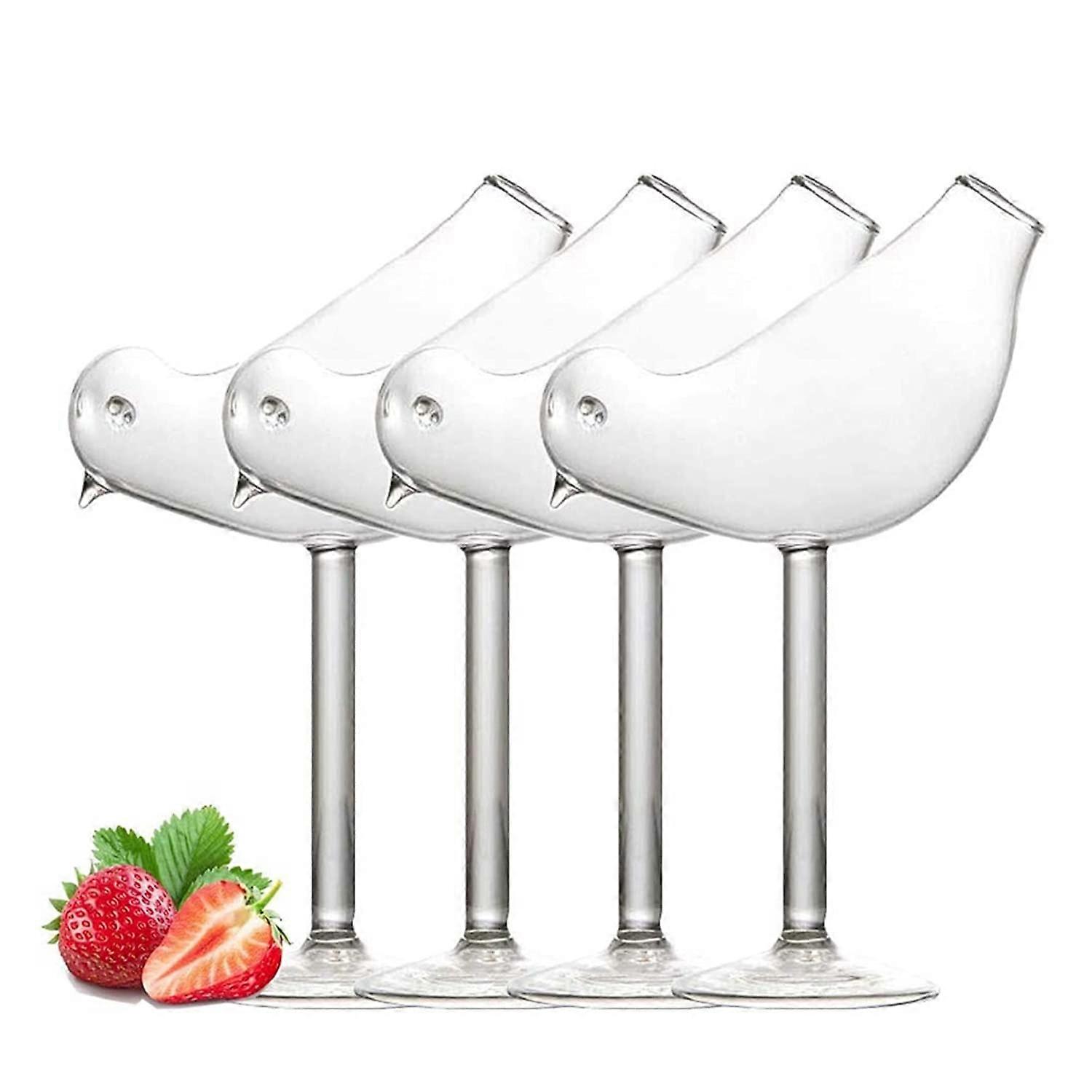 Cocktail Glasses Set Of 4 7oz Bird Design For Home Barware Restaurant Events And Parties