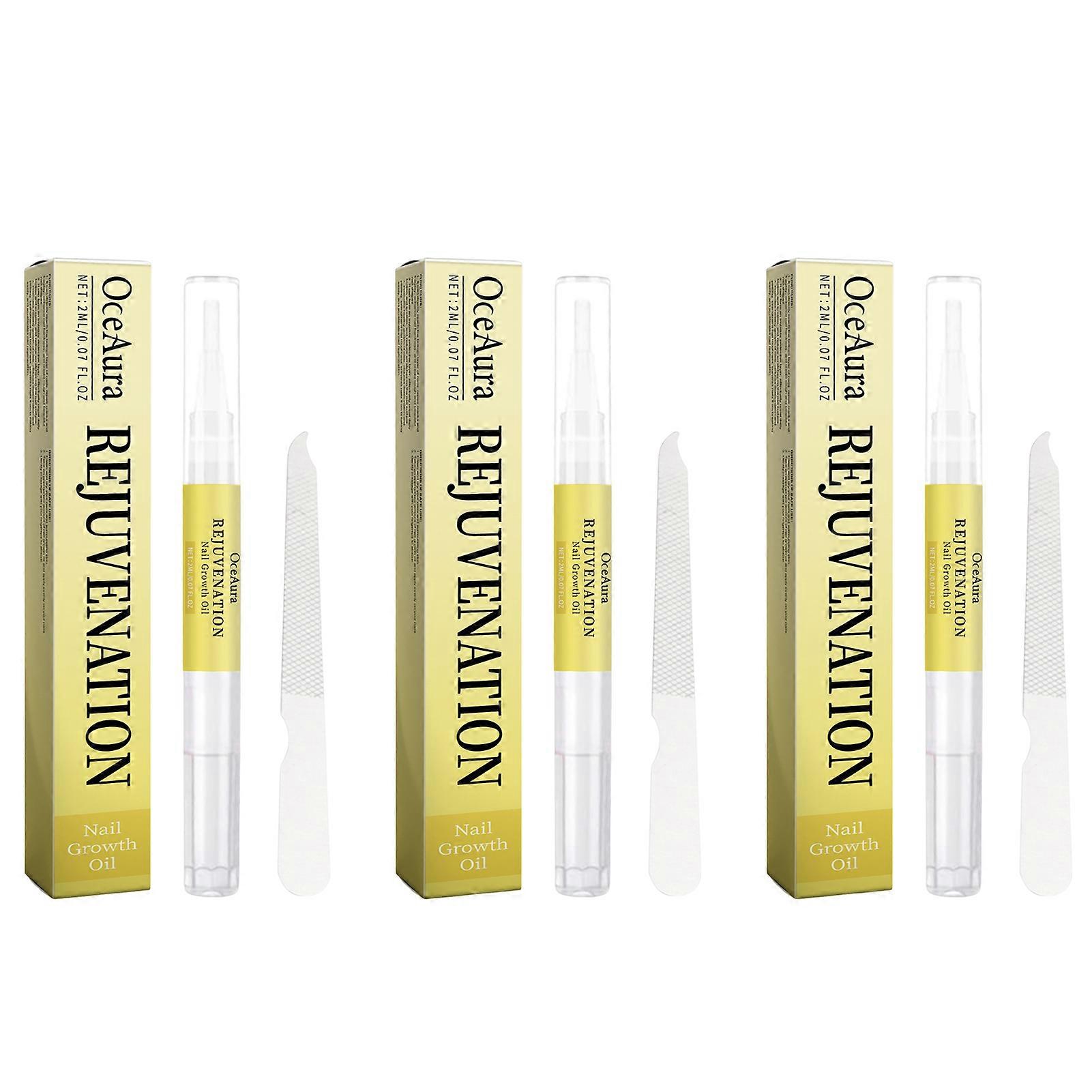 Rejuvenation Nail Growth Oil & Nail File Kit, Fast Acting Nail Strengthening Serum for All Nail Types