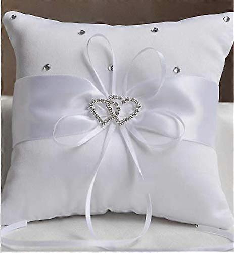 Frmarche Wedding Ring Ear Cushion Ring 15 x 15 cm (White)