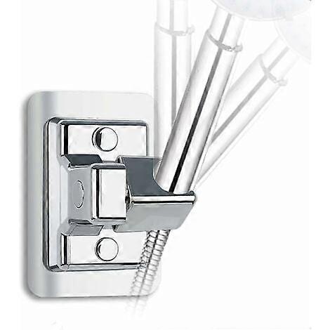 Shower Bracket Without Drilling, 360° Adjustable Universal Shower Head Bracket, Wall-mounted Shower Bracket, Wall-mounted Bracket for Adjus