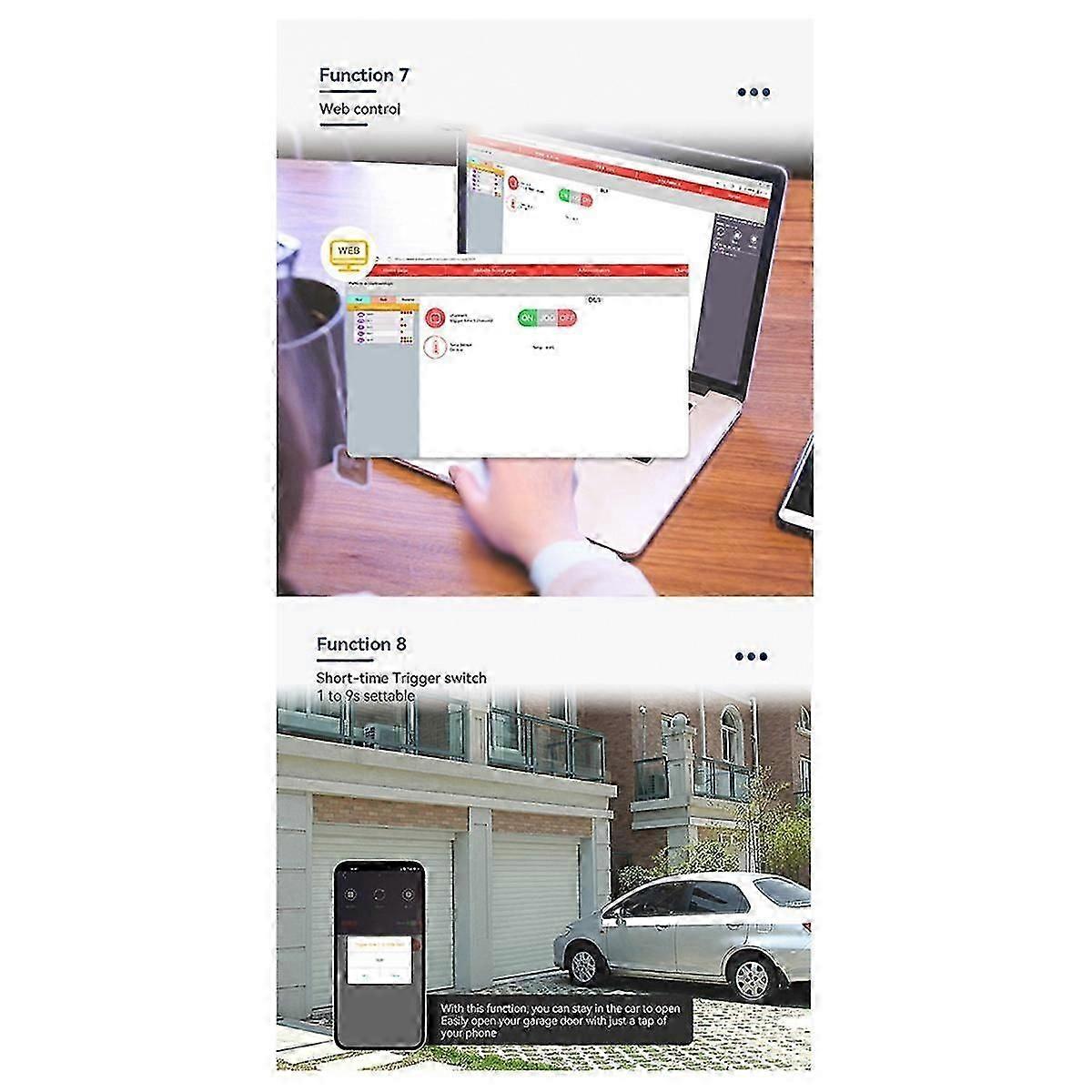 Smart 4G LTE Remote Controller DL1-WLTE 30A Relay ON/OFF Switch with Sensor Dial SMS WEB APP Contro