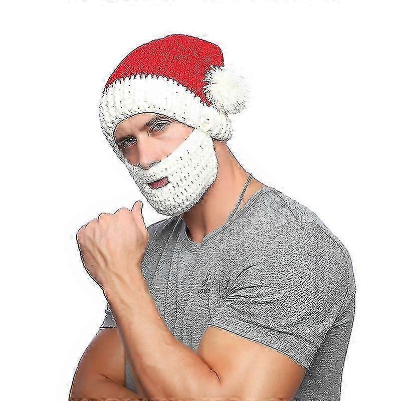 Christmas Winter Crochet Santa Hat with Beard