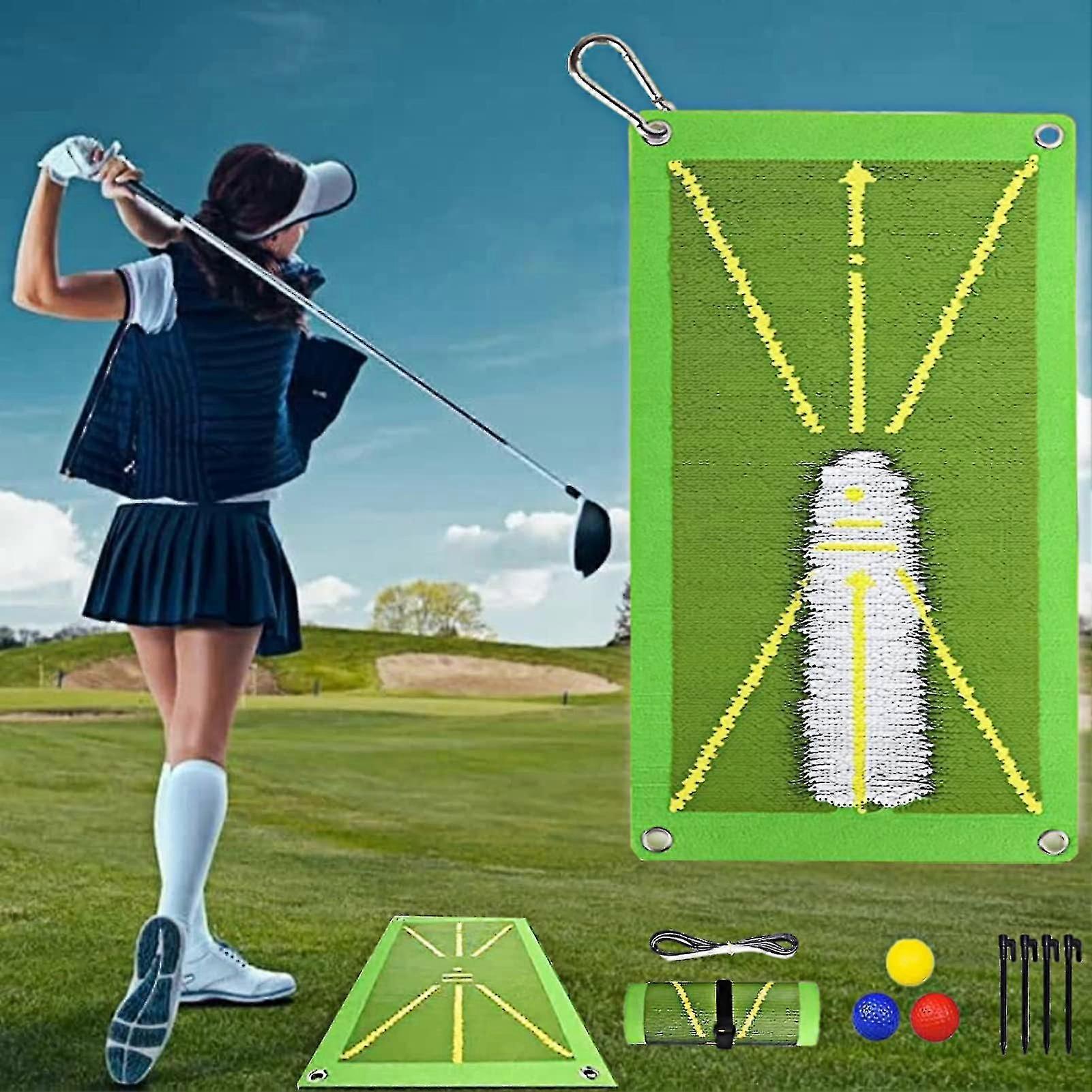 Golf Mat, Premium Golf Hitting Mat With 3 Balls, Divot Daddy Pro Golf