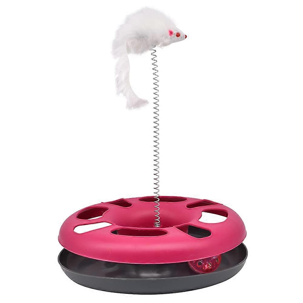 Donut 3-in-1 Cat Toy Interactive Plush Catnip Toy Durable Soft Material for Indoor Cats