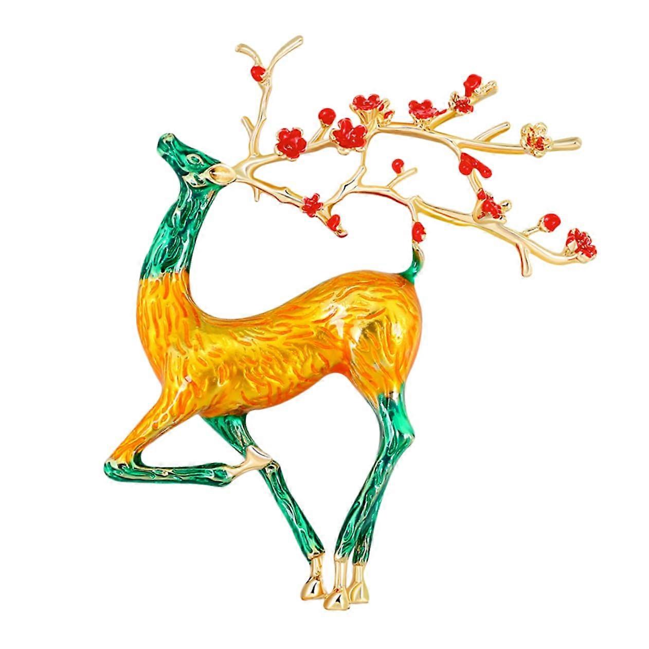 Deer Brooch Creative Design Pin for Women, Versatile Alloy Lapel Pin Ideal for Special Occasions