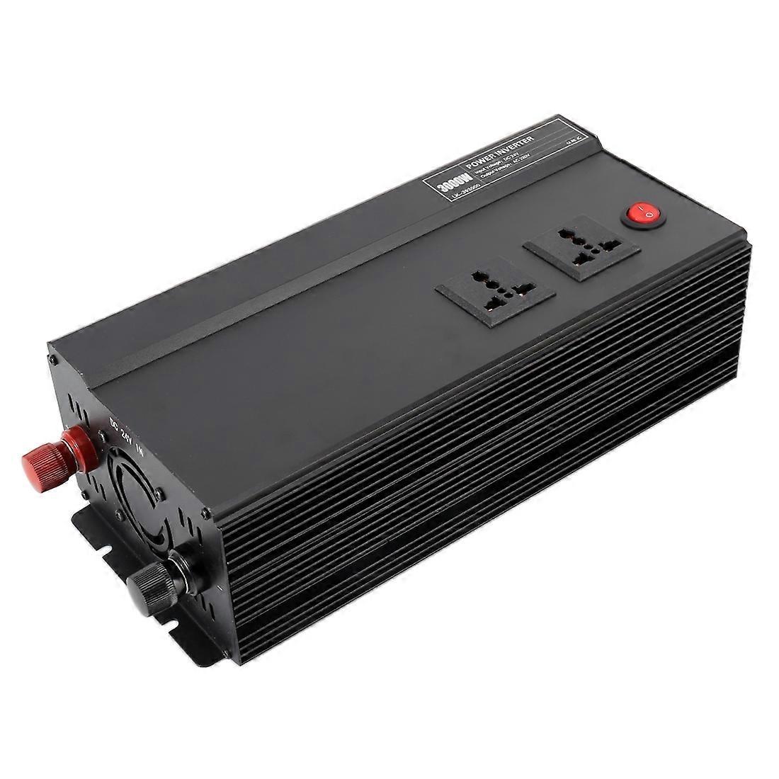 3000W DC 24V to AC 220V Car Multi-functional Sine Wave Power Inverter, Random Color Delivery