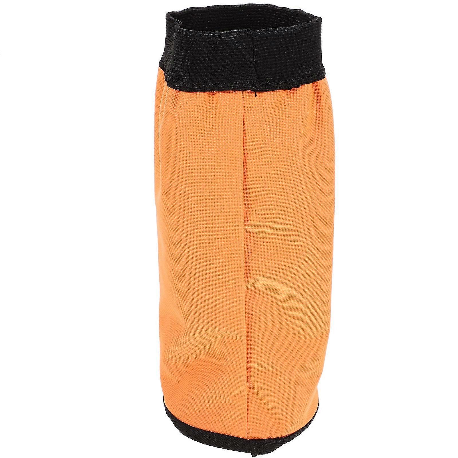Drumstick Storage Barrel, Durable Oxford Cloth Drum Stick Holder, Clamp-On Drum Accessory For Easy Access, Orange, 9.84 X 3.93 Inches