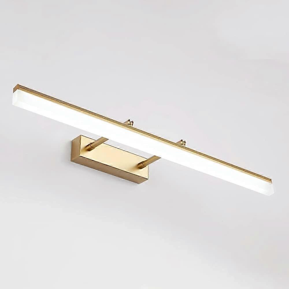 Adjustable Bathroom Vanity Light with Swivel Lamp Head, LED Over Mirror Light (Gold, 60 cm)