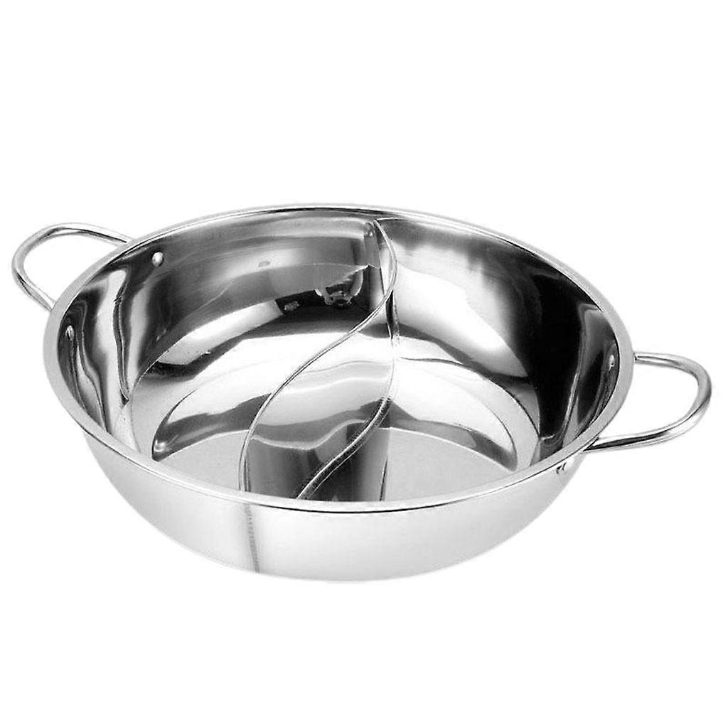 30cm Double-ear Pot with Lid, Stainless Steel, Induction Compatible.