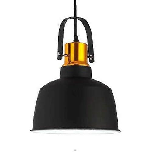 Singlehead pendant light with E27 screw, flushmounted ceiling light shade, Nordic industrial style