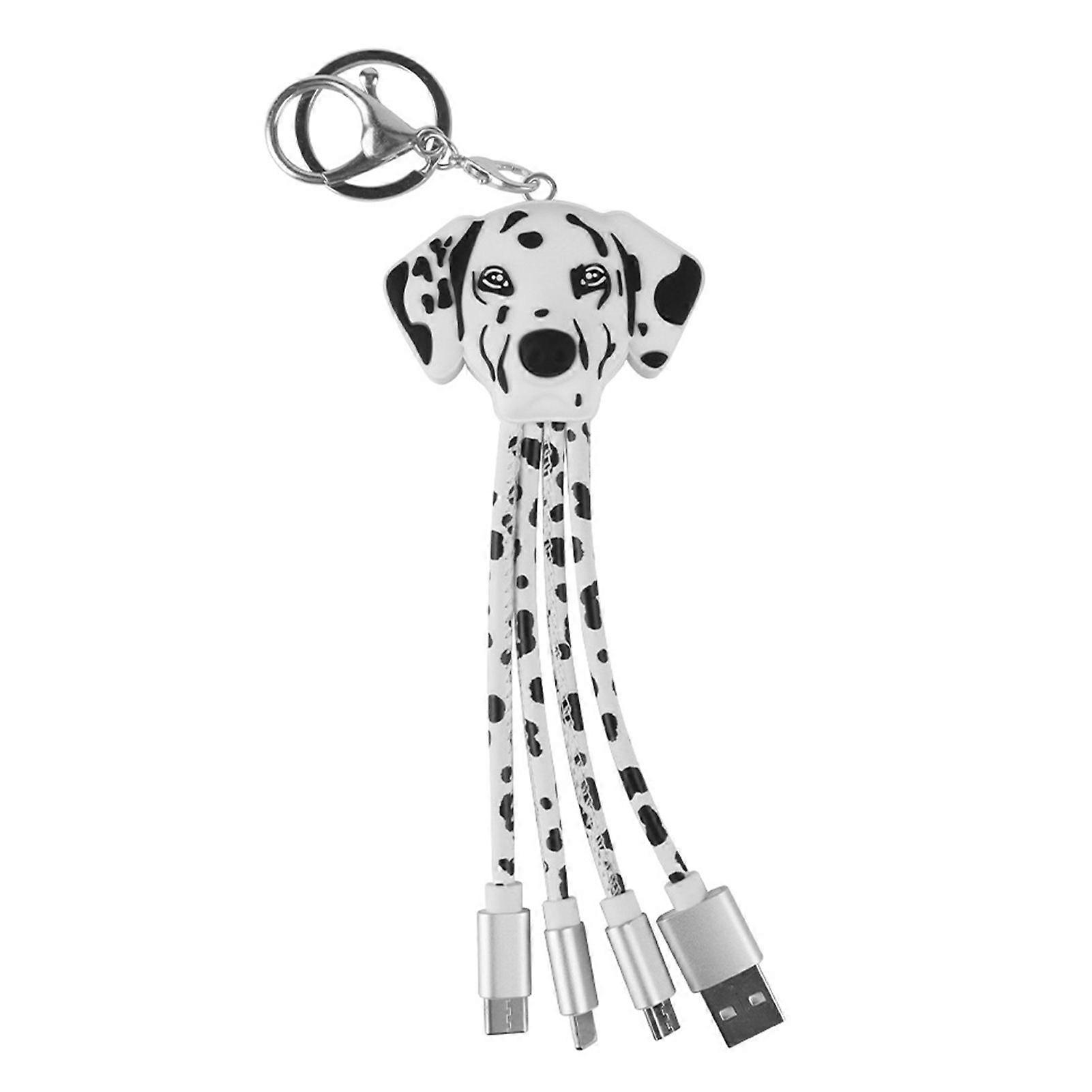 3 in 1 Multiple Charging Cable Portable Multi Charging Keychain with Micro/L/Type C 3 in 1 Charging Cable