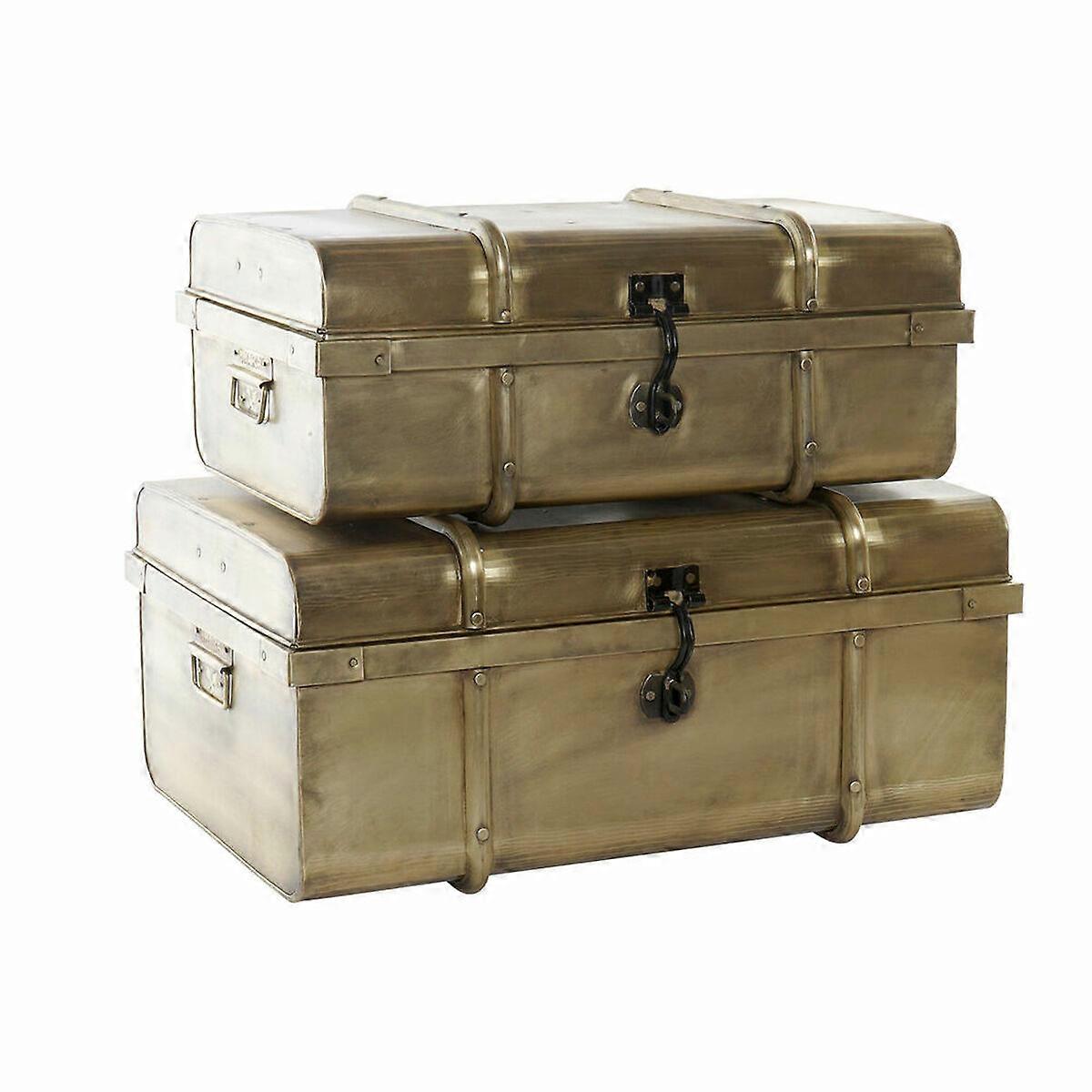 DKD Home Decor Metal Chest (68 x 42 x 31 cm)