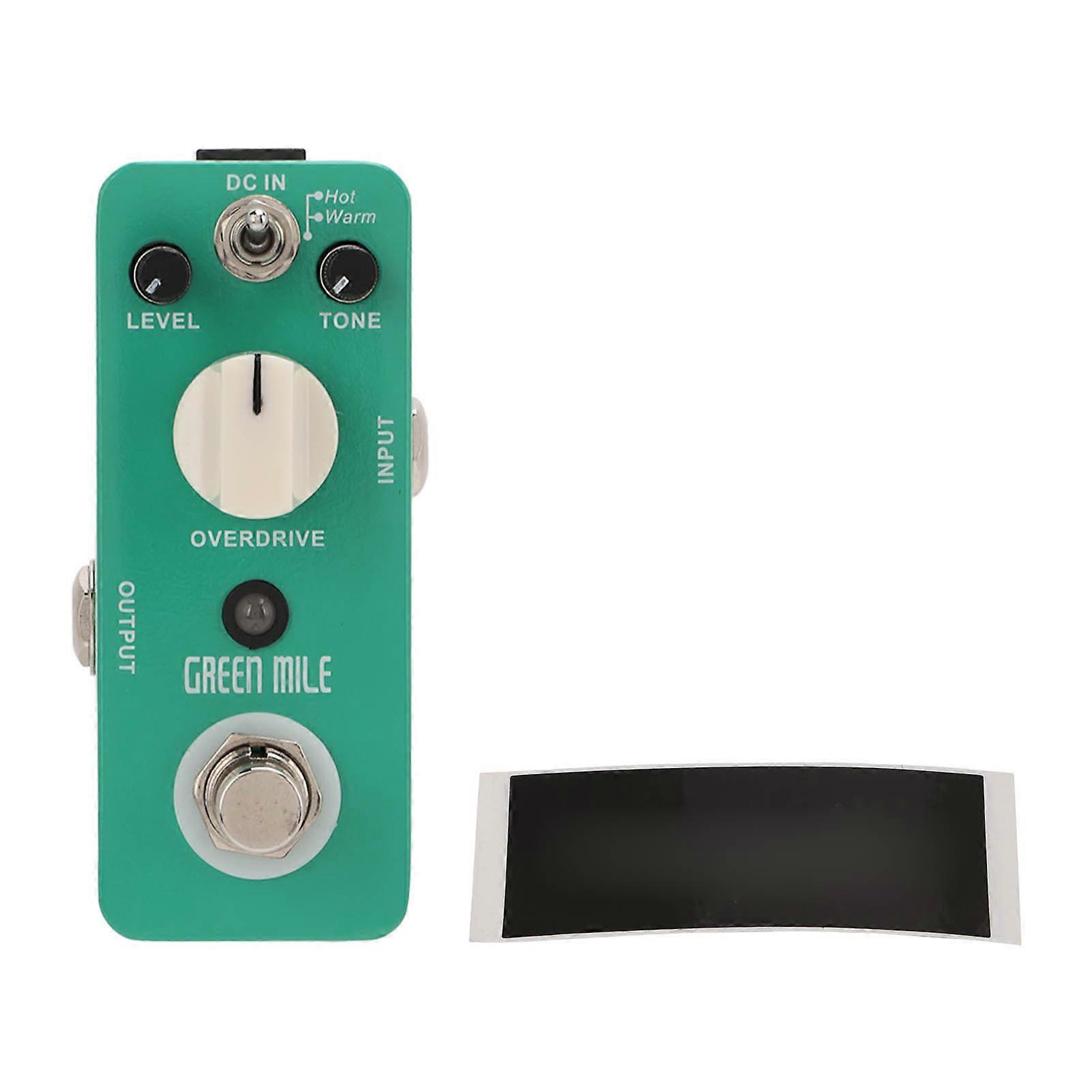 Overdrive Micro Pedal Metal Shell Mini Effekte E-Gitarre Effektor Warm Hot 2 Modi