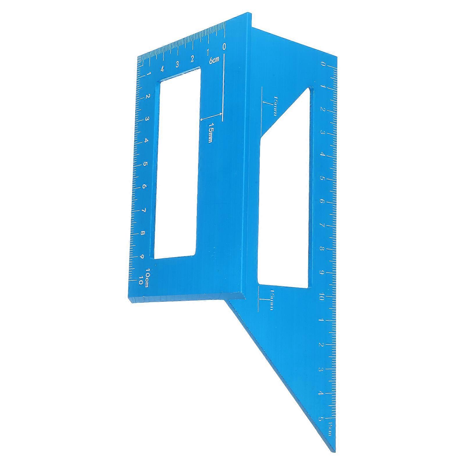 Aluminum Alloy T Shaped Carpenter Ruler & Protractor for Woodworking and Engineering Projects – Accurate Angle Measuring Tool