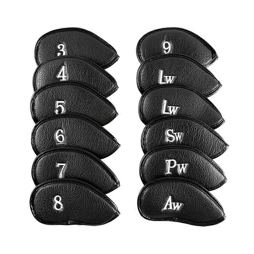 12Pcs Golf Iron Head Covers Set Headcover for Callaway Ping Taylormade