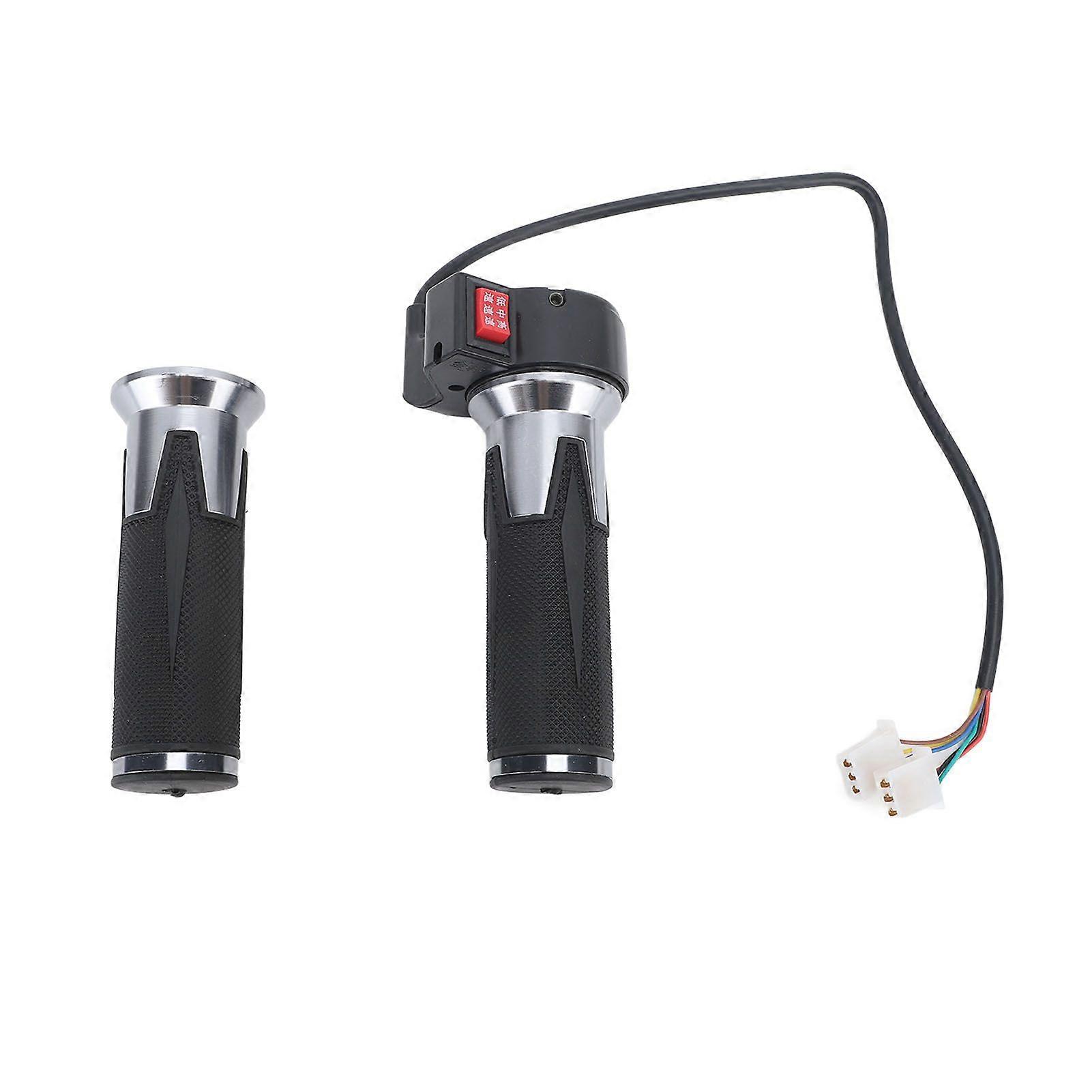 1 זוג כידון אופניים חשמליים אחיזת טוויסט מצערת גבוהה בינונית נמוכה 3 הילוכים אופניים חשמליים מצערת אחיזת YMQX)