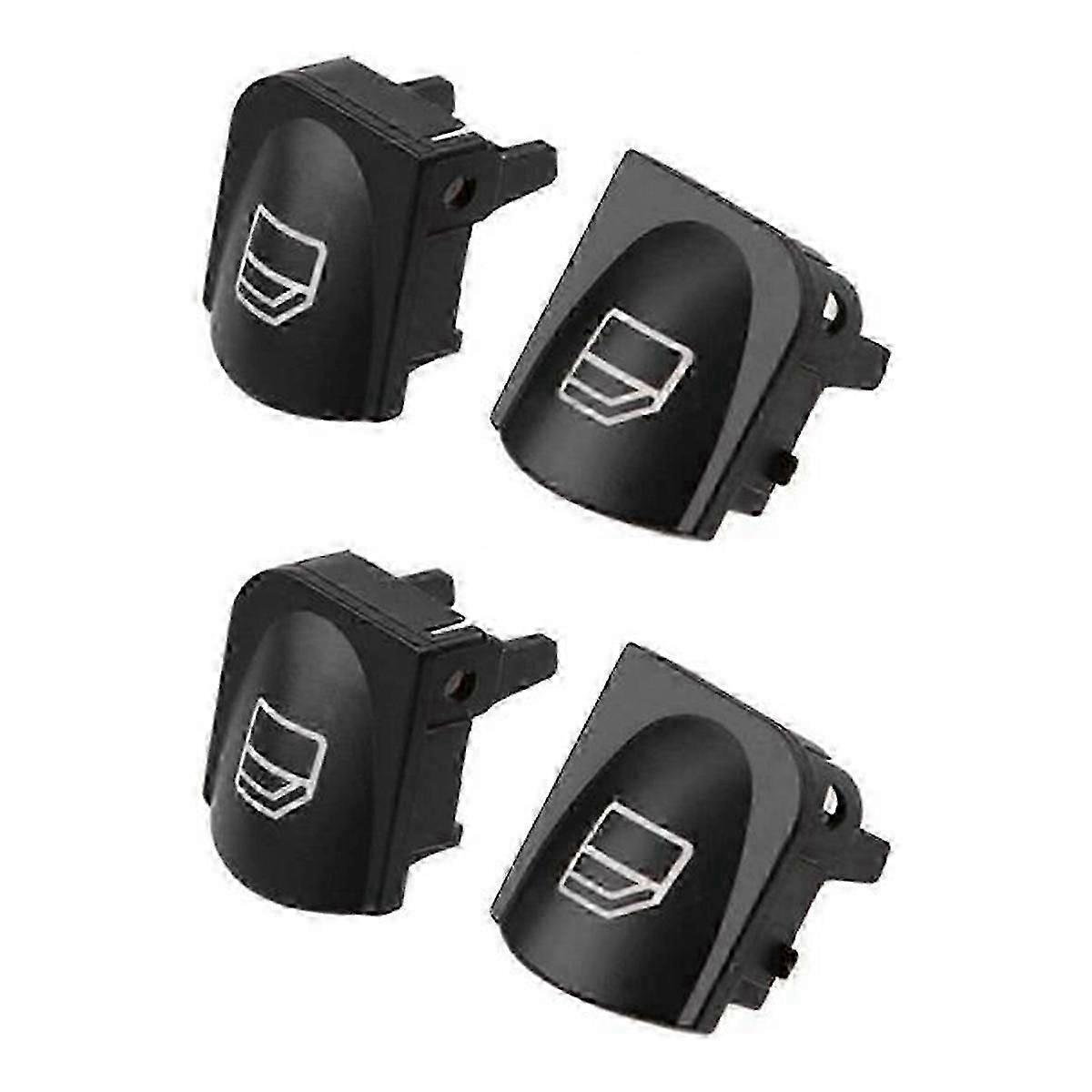 ​2 Pair Window Switch Button Covers For Mercedes W203 W208 C/CLK Class Front Window Repair​