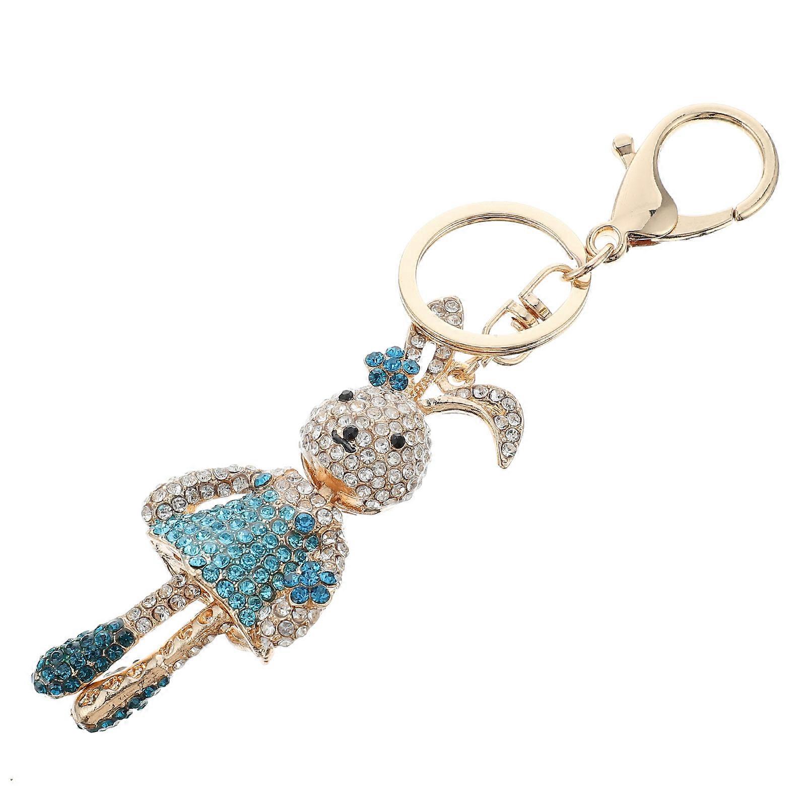 Cute Rabbit Keychain Bag Pendant 5.7×1.3×0.8in Size Portable 1Pack