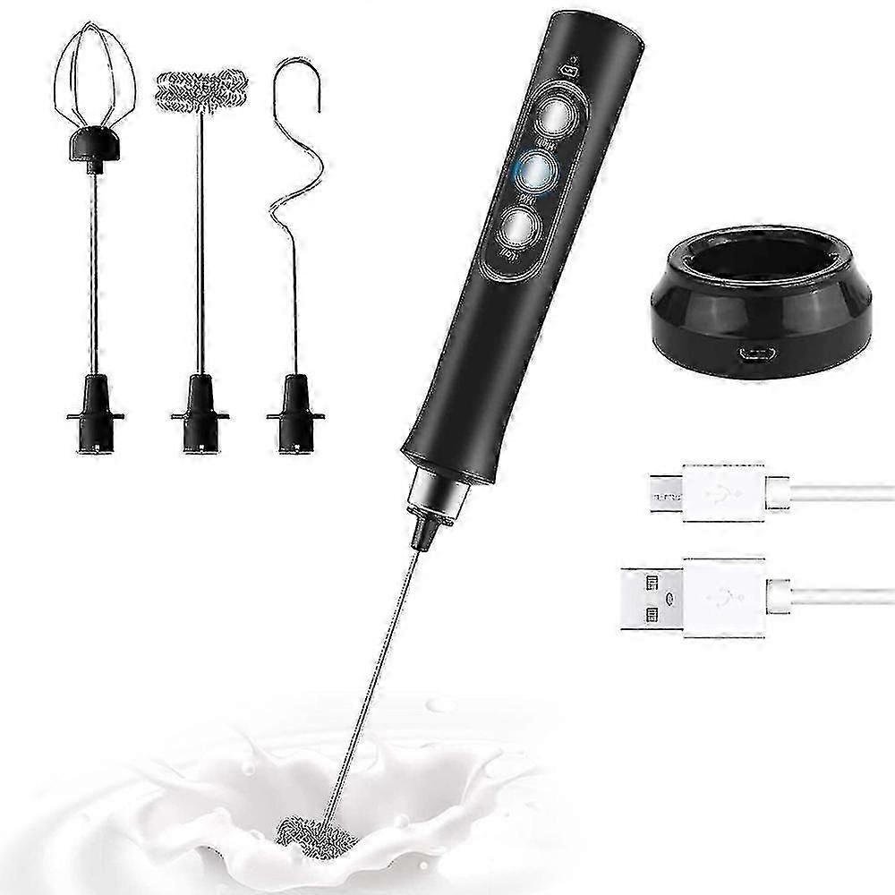 Milk Frother Handheld Electric Foam Maker Usb Rechargeable Coffee Frother For Coffee, Latte, Cappuccino, Egg Whisks, Hot Chocolate