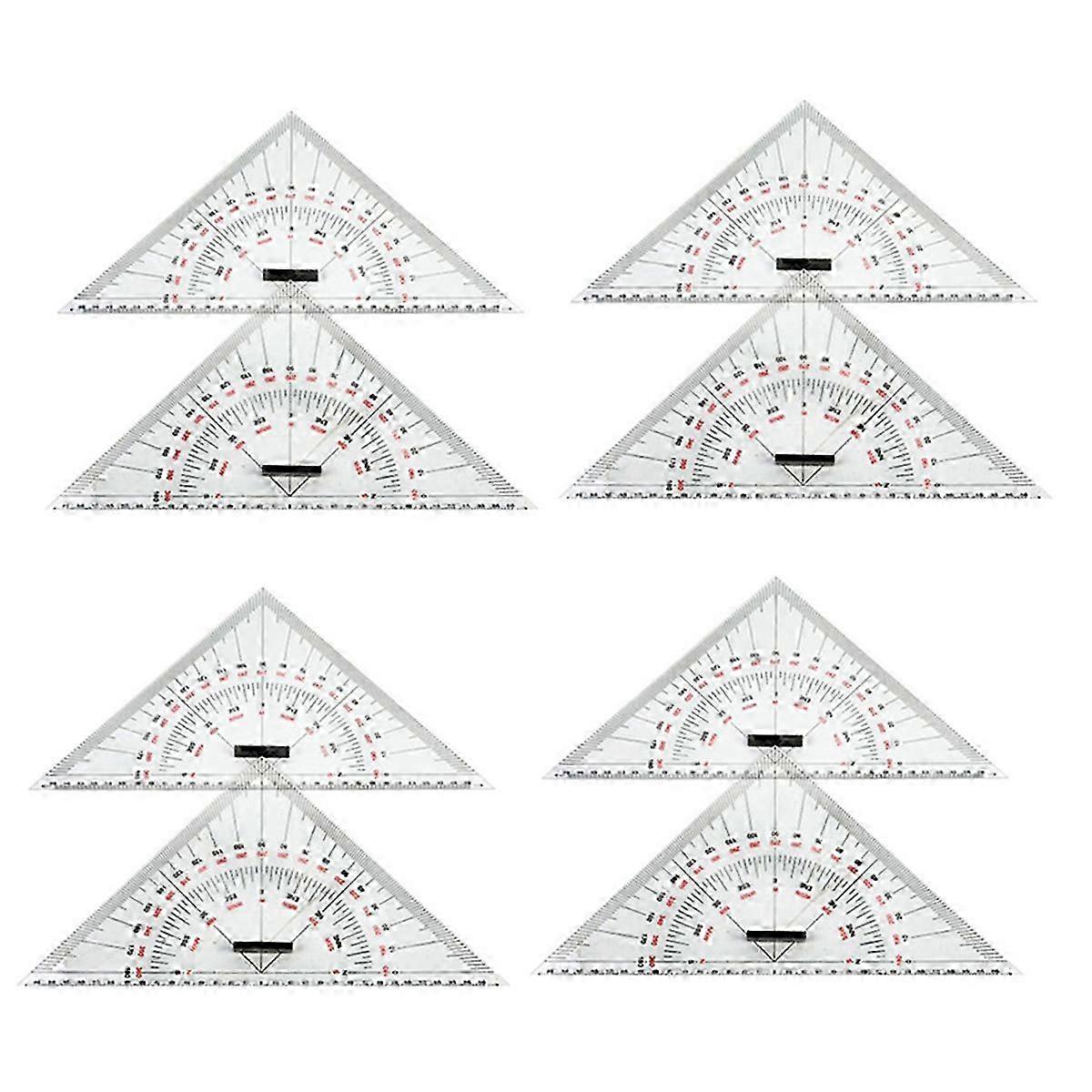 8X Chart Drawing Triangle Ruler For Ship Drawing 300mm Large-scale Triangle Ruler