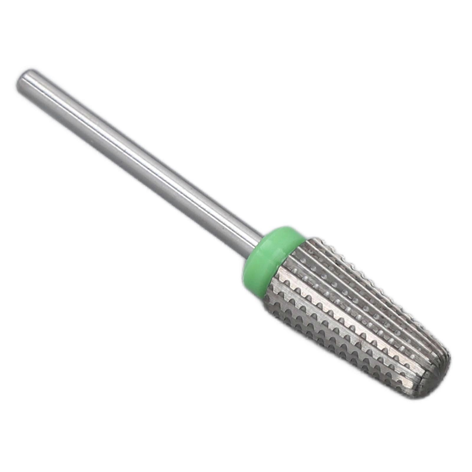 Electric Nail Drill Bits Tungsten Steel Remove Nail Glue Cuticle Manicure Pedicure Polishing Head Gray