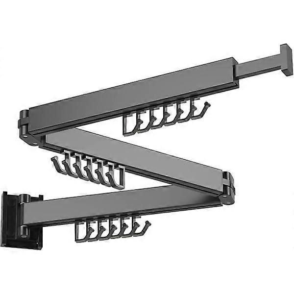 Clothes hanger, wall mounted laundry rack, space saving.