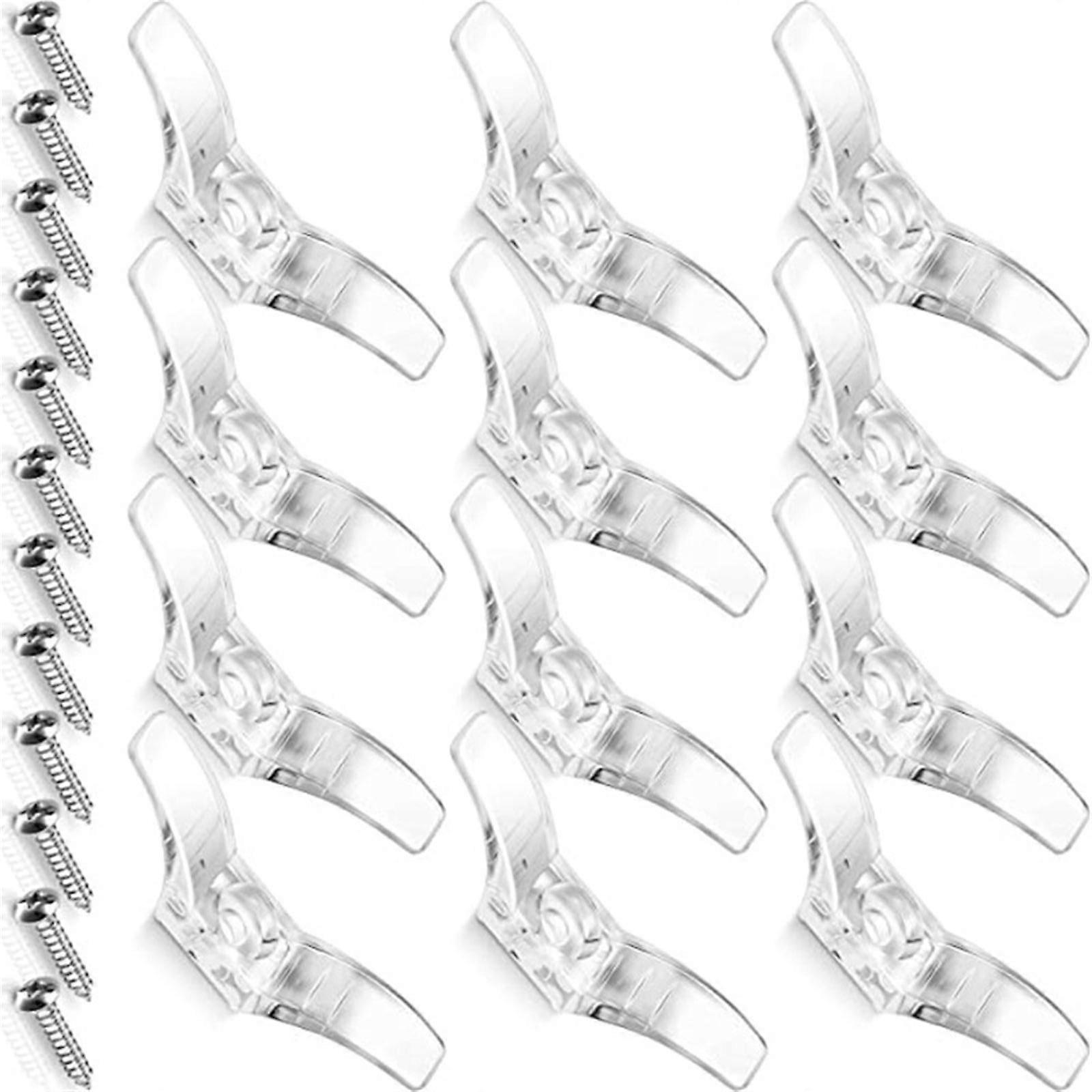 Window Blind Cord Cleats Safety Cord Cleats for Blinds with Screws for Home Office Window Curtains Sun Shade Rope Multicolor