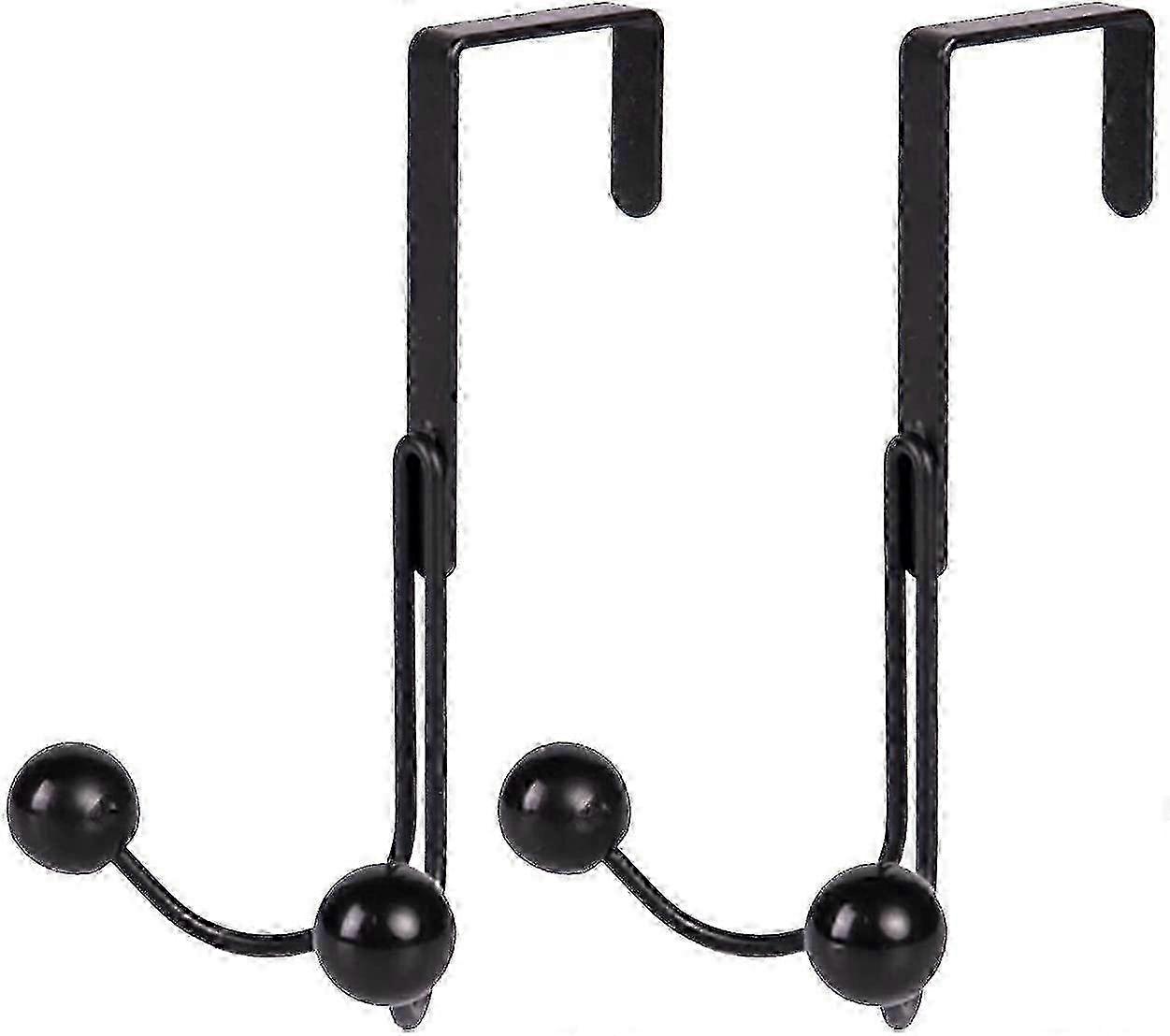2-Piece Over-the-Door Double Hanger Hooks