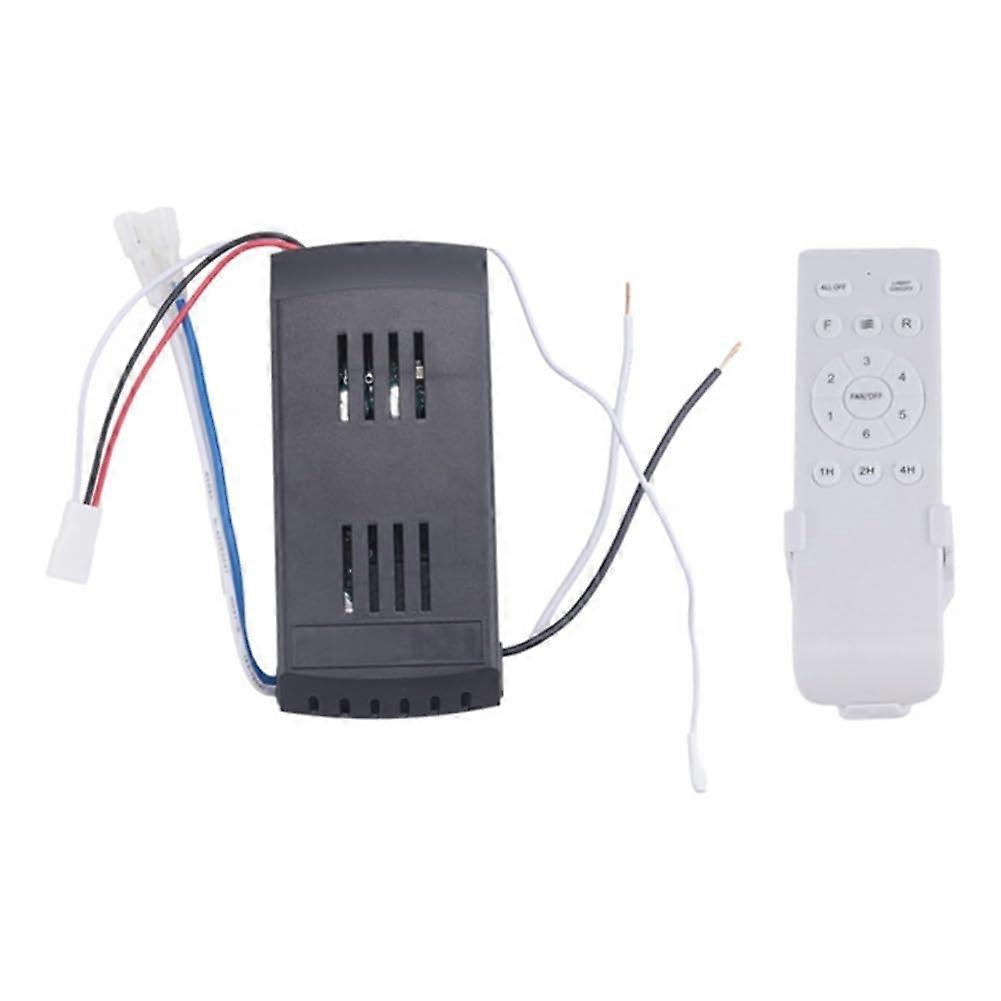 Universal Ceiling Fan Remote Control Kit 40W 6Stage Timer Function Replacement Remote Control for DC Ceiling Fans Lights