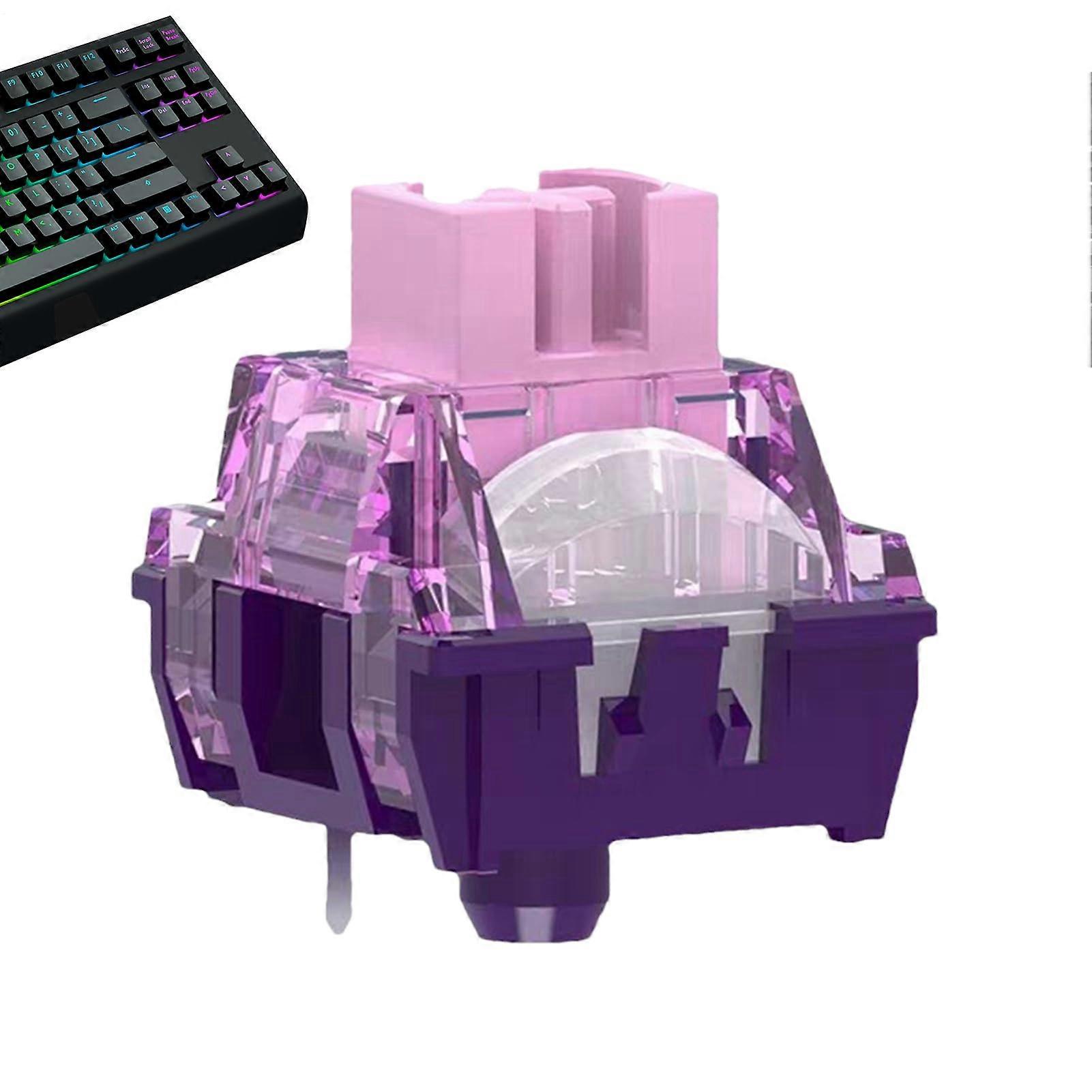 Touch keyboard switches – mechanical switches, smooth violet key switches Enhanced typing experience