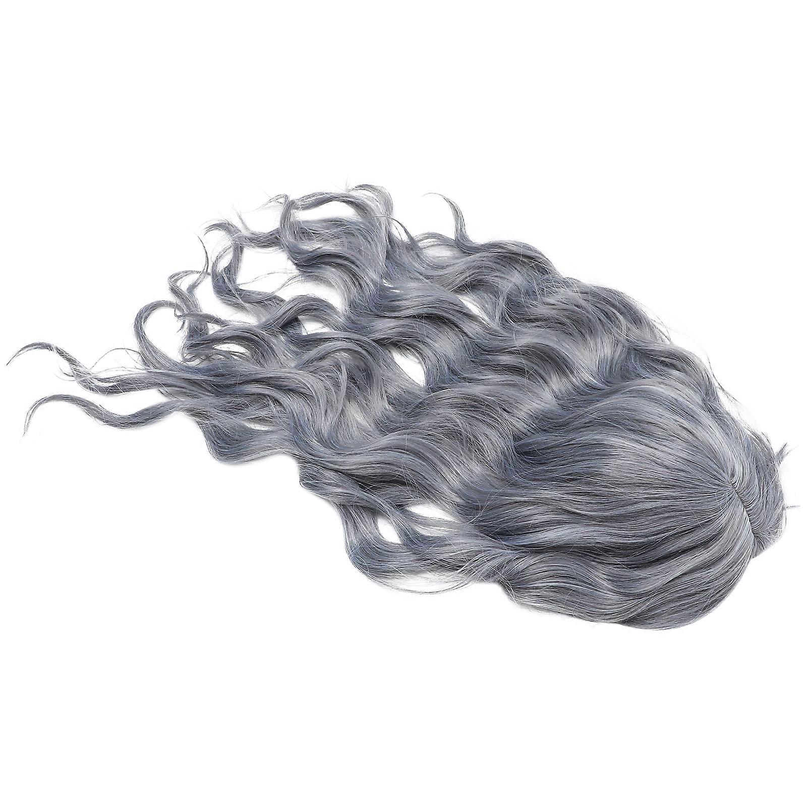 Synthetic Long Wavy Wig with Bangs for Cosplay, Festivals, and Themed Parties – Easy to Style and for Halloween and Events